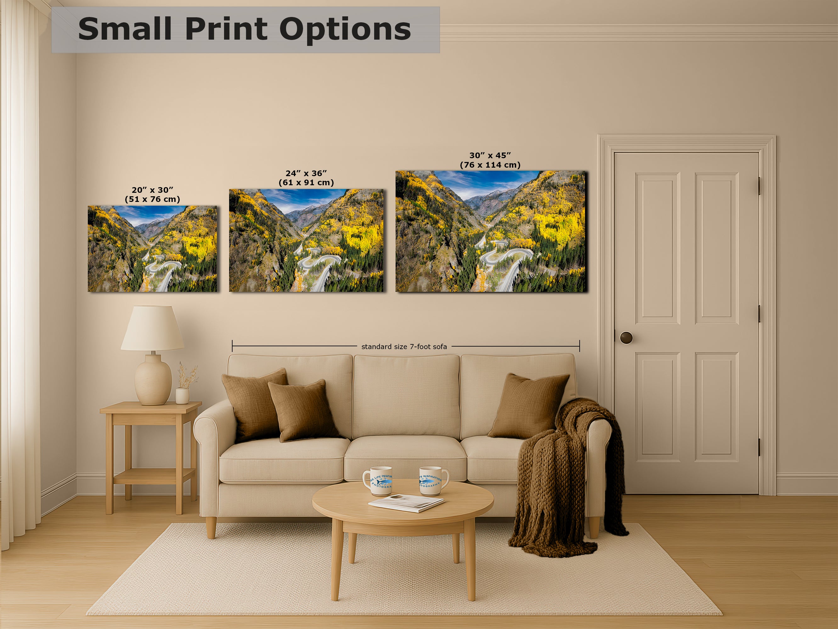 Colorado San Juan Mountain Picture, Million Dollar Highway Fall Colors Aspen Trees Forest Picture, Nature Photo for Relaxation Artwork, Meditation and House Decor