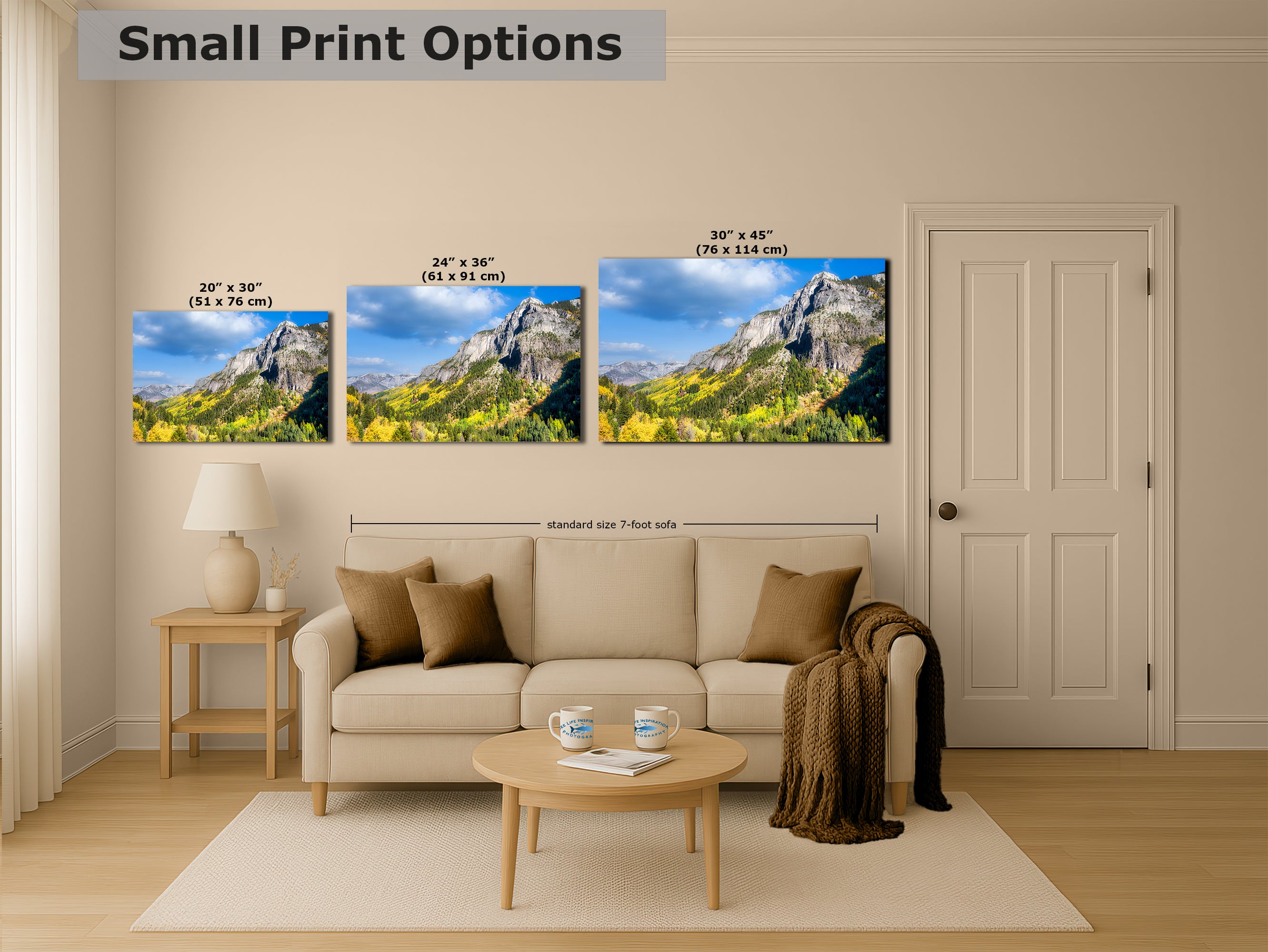 Colorado San Juan Mountain Picture, Fall Colors Aspen Trees Forest Picture Nature Photo for Relaxation Artwork, Meditation and House Decor