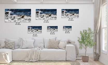 Beach Waves Ocean Picture Impressionist Art Nature Photo