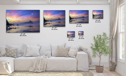 Pfeiffer Beach Sunset, Big Sur California Coastline Ocean Picture Nature Photo, Relaxation Artwork, Meditation, Office House Decor