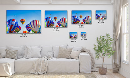 Hot Air Balloon Festival Mass Ascension Arizona Flag, Albuquerque New Mexico Balloon Fiesta Wall Art | Office, Cubicle & House Decor