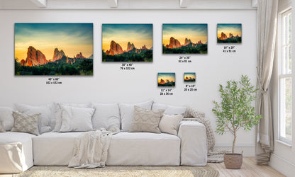 Garden of the Gods Colorado Mountain Picture, Nature Photo of Rocky Mountains for Meditation Relaxation Artwork Bohemian House Decor