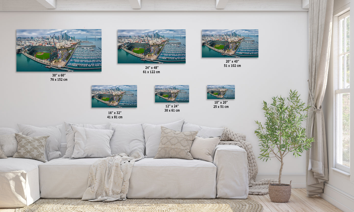 San Francisco Giants Baseball Stadium, Oracle Park Canvas Print