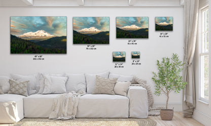 Mount Shasta Mountain Picture Nature Photo, California Mountain Relaxation Artwork for Meditation, Office, Apartment and House Decor