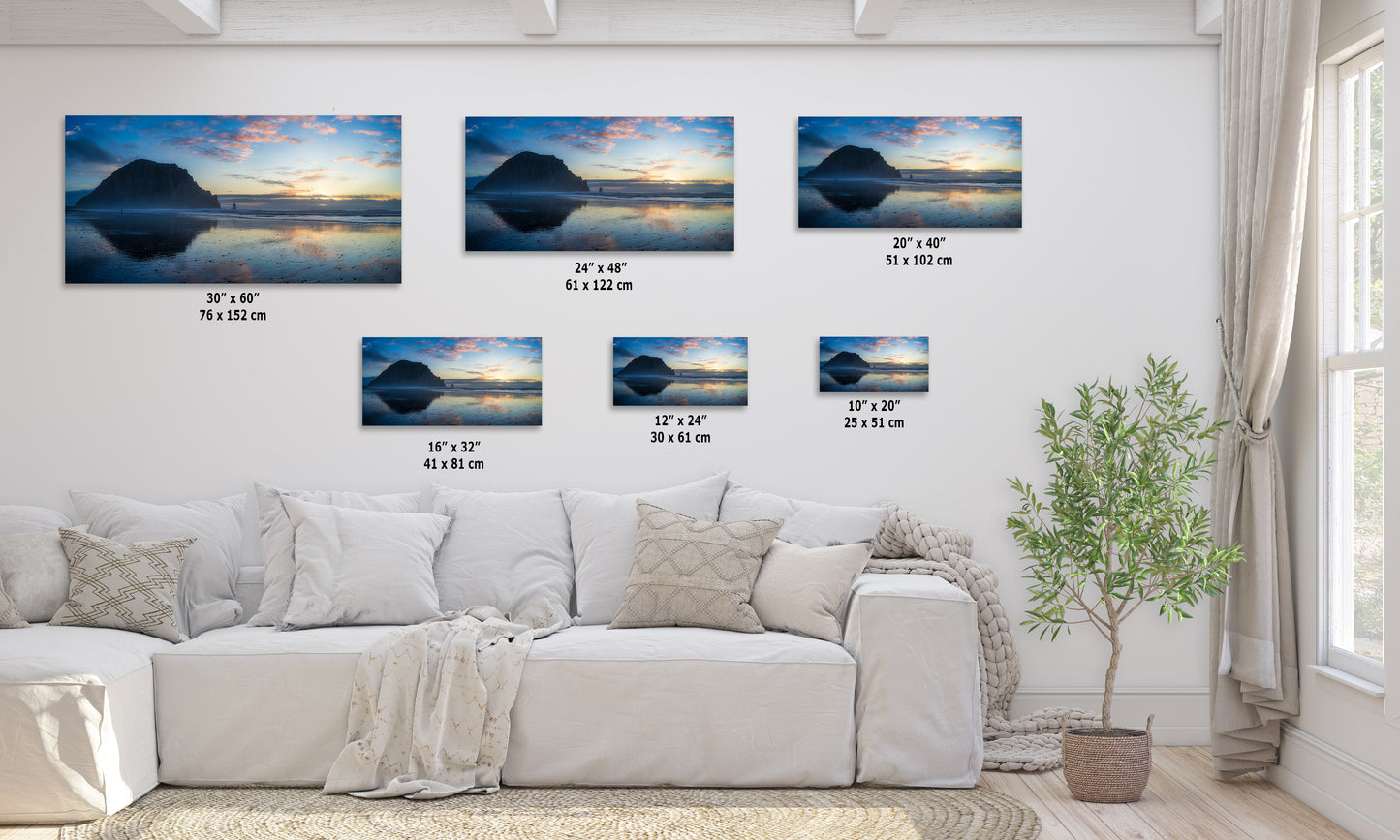 Morro Bay California Coastline Ocean Picture Nature Photo, Morro Rock Reflection, Coastal Relaxation Artwork, Dorm Room, Office & House Decor