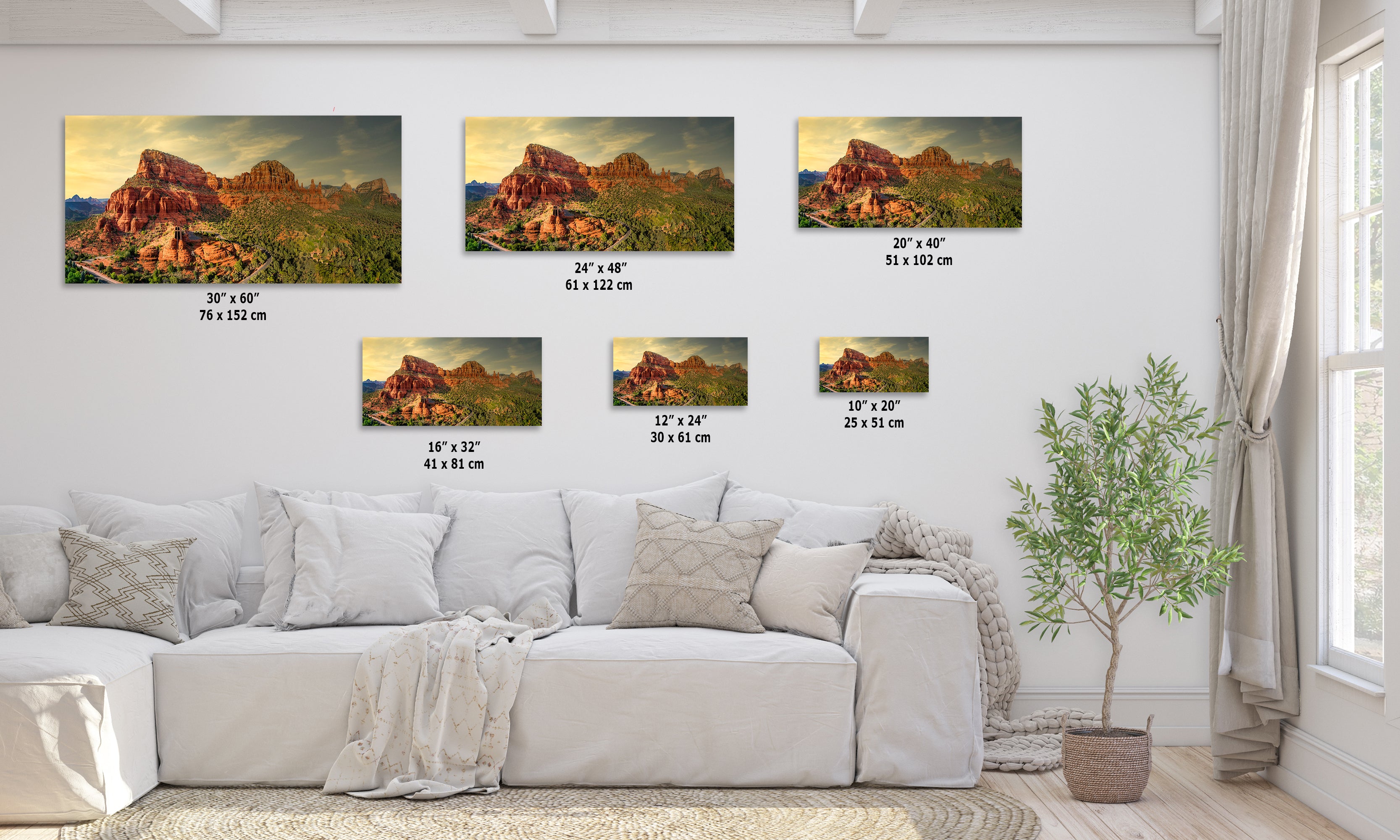 Chapel of the Holy Cross Sedona Arizona Desert Picture, Southwestern Wall Art, Catholic Church Decor, Canvas Print, Office or Home Wall Art