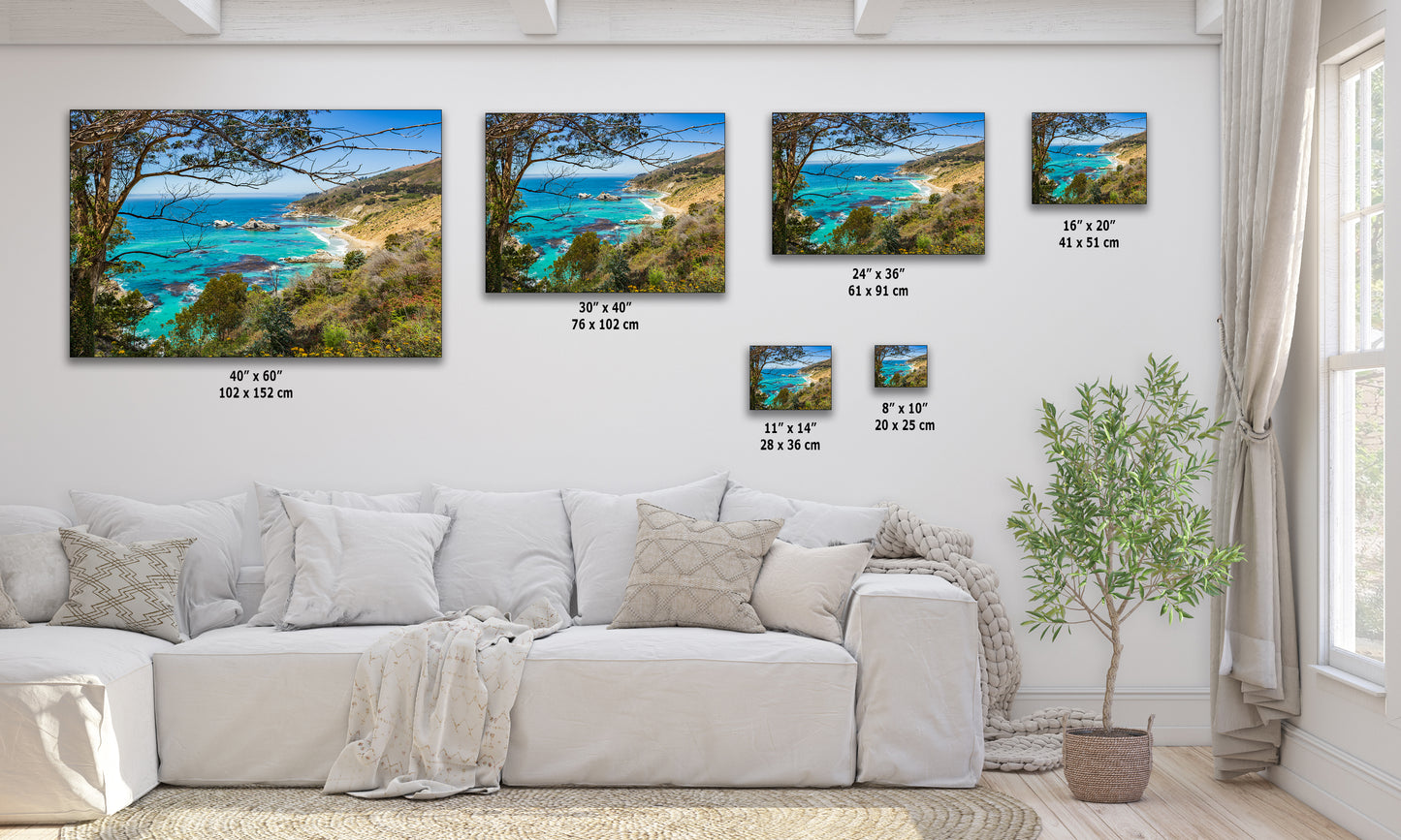 Pfeiffer Beach Big Sur California Coastline Ocean Picture Nature Photo, Relaxation Artwork, Meditation, Office House Decor
