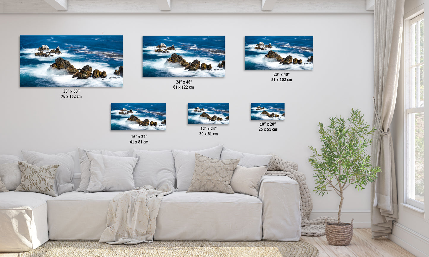Carmel California Coastline Ocean Picture Nature Photo, Relaxation Artwork, Beach Wall Art for Meditation, Office, and House Decor