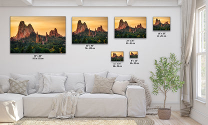 Garden of the Gods Colorado Mountain Photo - Serene Rocky Mountain Nature Photo for Meditation Home Decor