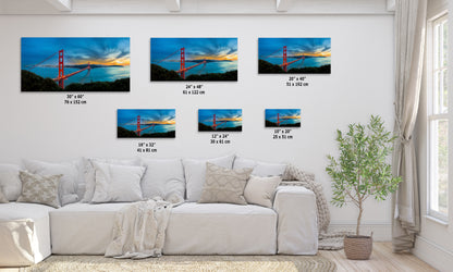 San Francisco Golden Gate Bridge Picture California Coastline | Panoramic Photo or Home Decor, Office, Dorm Room, Gift for Him, Housewarming