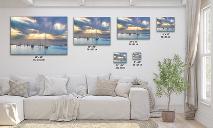 Sailboat Sunrise Morro Bay California Coastline Ocean Picture Nature Photo, Beach Picture Relaxation Artwork, Dorm Room, Office & House Decor