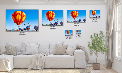 Hot Air Balloon Festival Mass Ascension | Albuquerque New Mexico Balloon Fiesta Wall Art | Office, Cubicle & House Decor