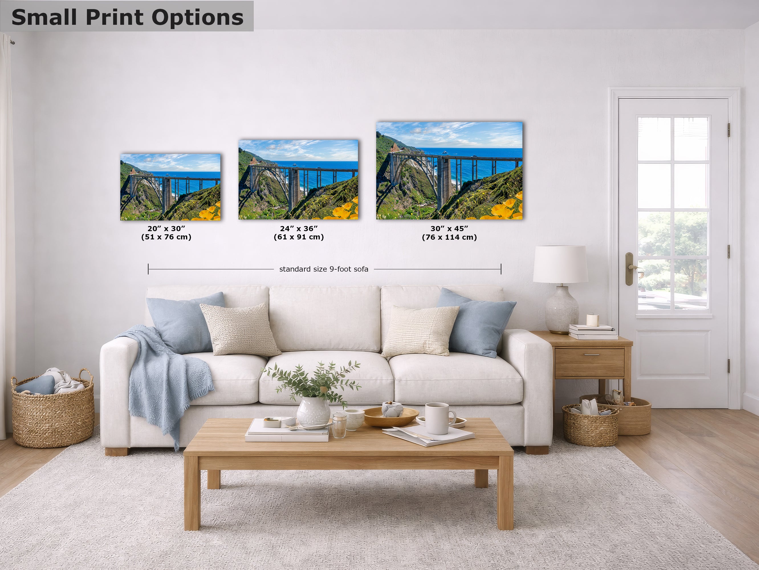 Bixby Bridge Ocean Picture, Big Sur California Coastline Nature Photo