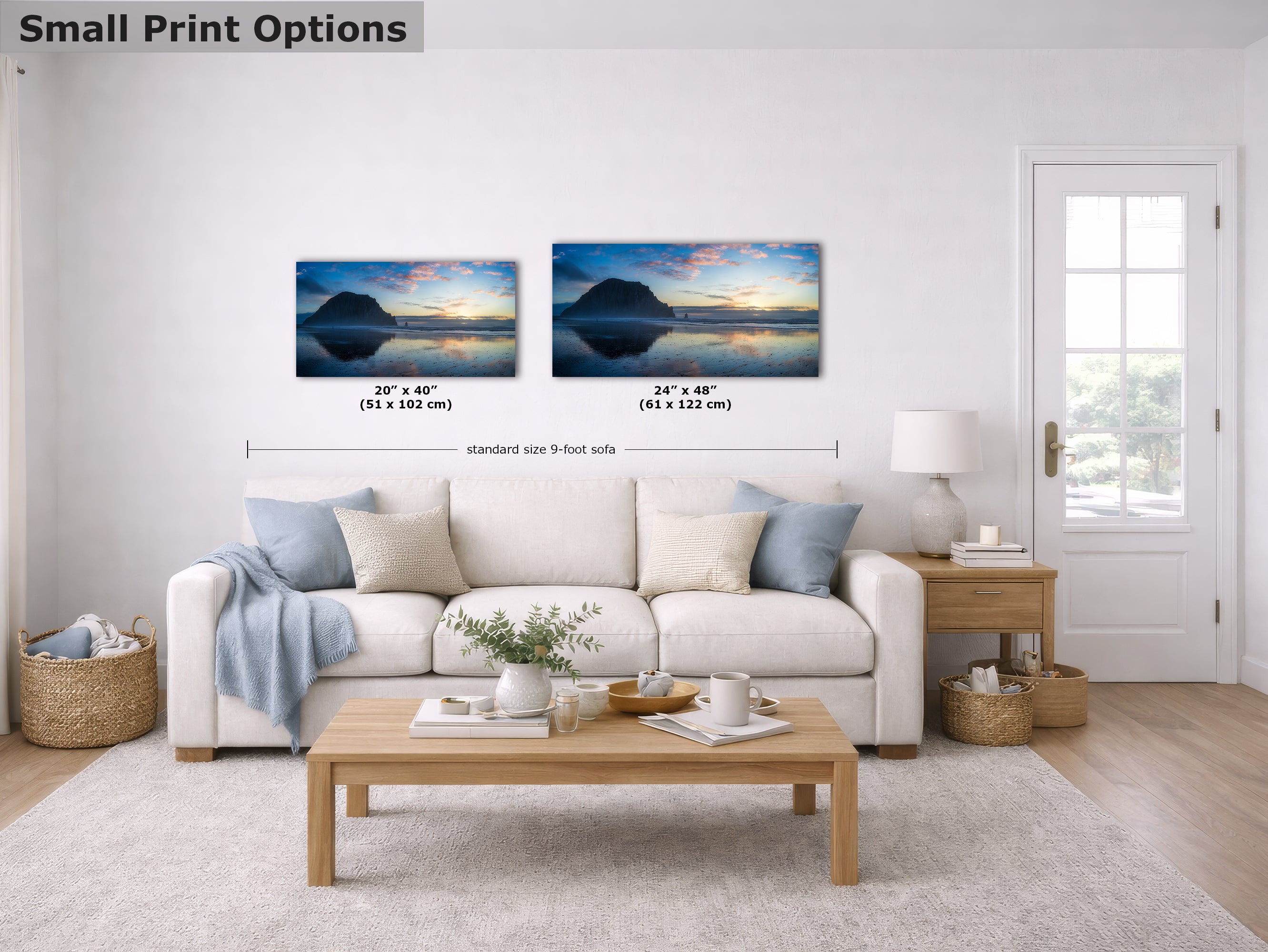 Limited Edition Fine Art Photography, Ocean Picture Morro Rock California Coastline Reflection