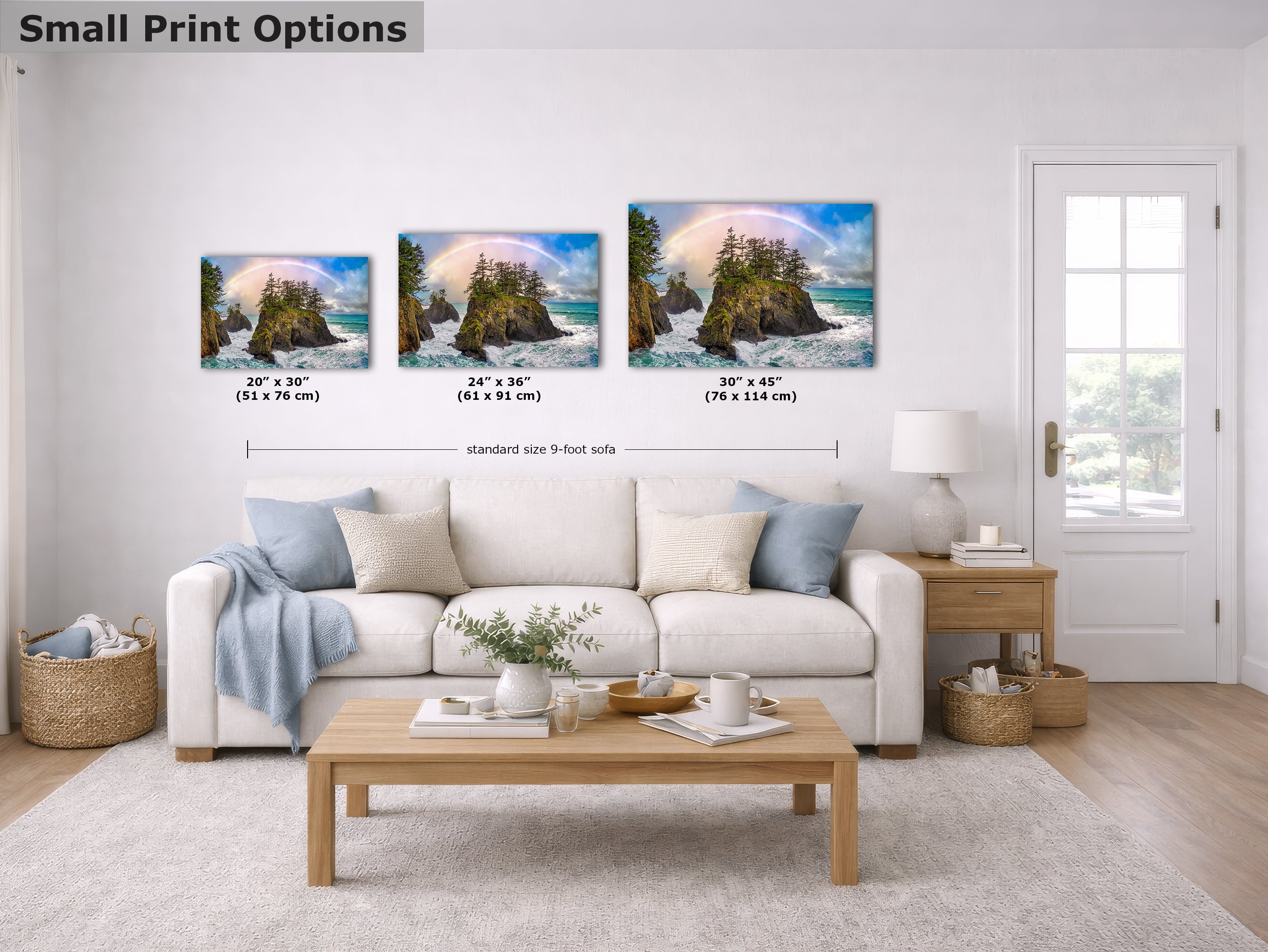 Oregon Coast Fine Art Print Limited Edition Rainbow Ocean Seascape