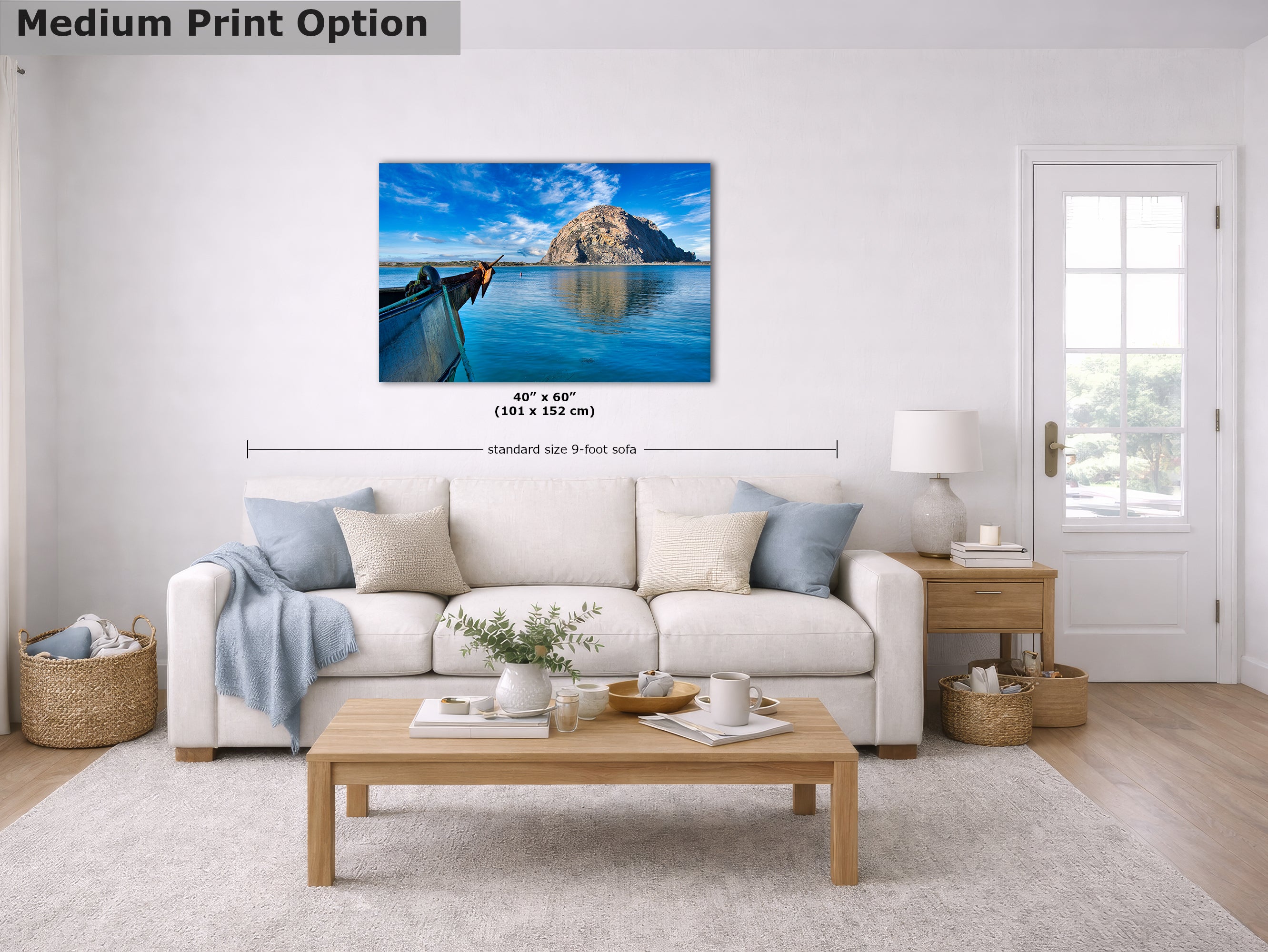 Morro Bay California Coastline Ocean Picture Nature Photo, Morro Rock Coastal Relaxation Artwork, Dorm Room, Office & House Decor