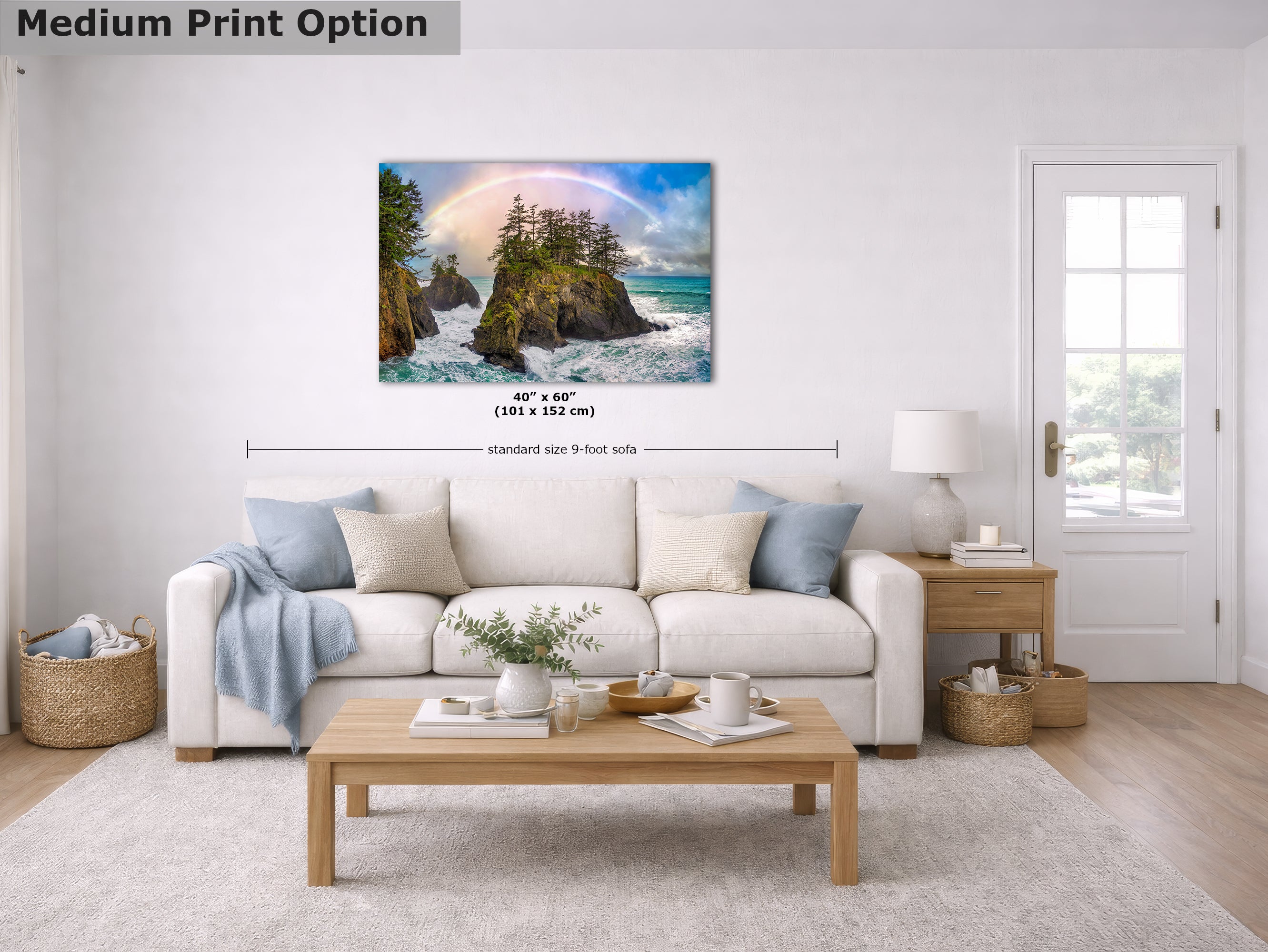 Oregon Coast Fine Art Print Limited Edition Rainbow Ocean Seascape