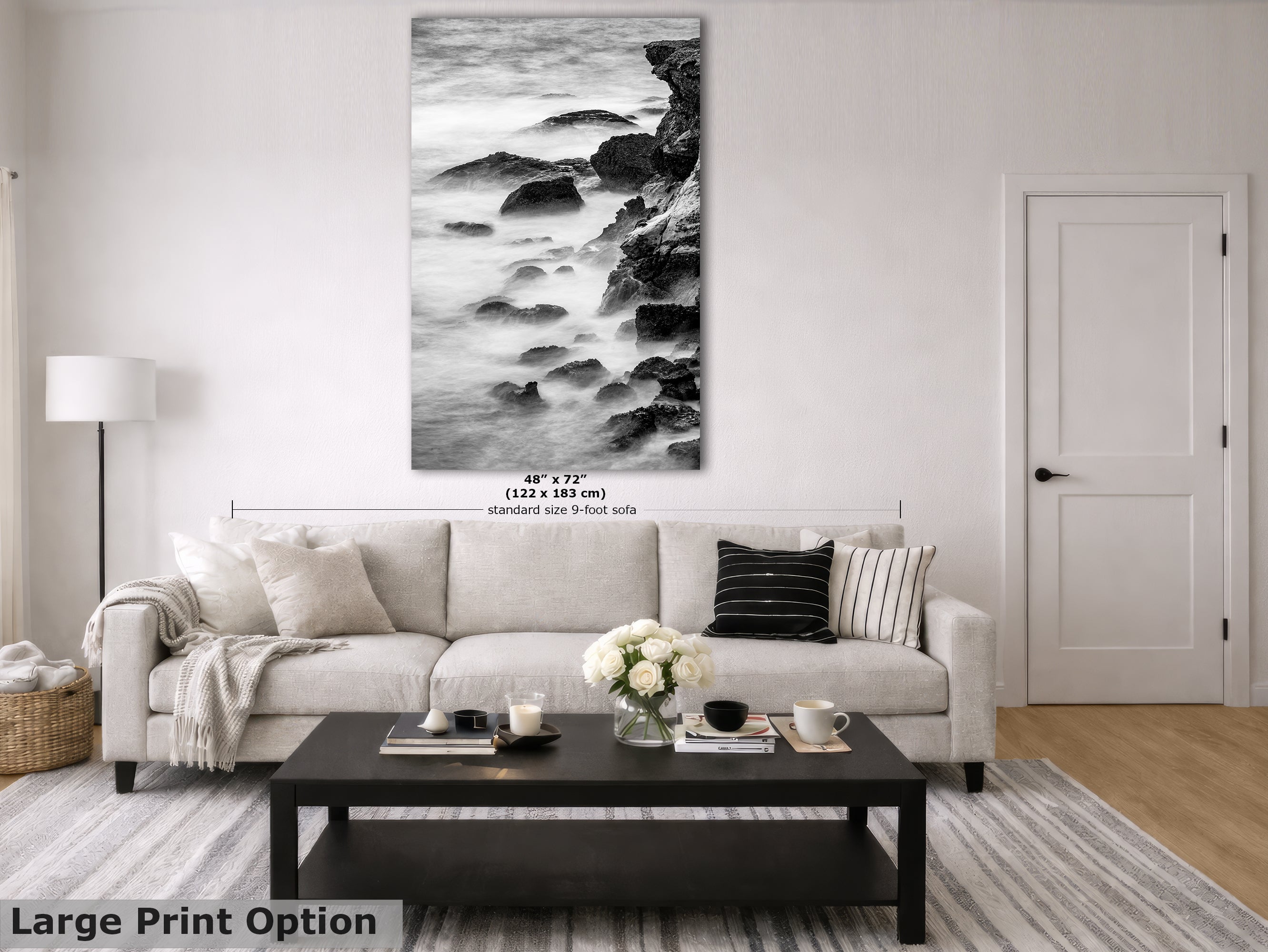 Limited Edition Fine Art Photography, Abstract Ocean Picture California Shoreline