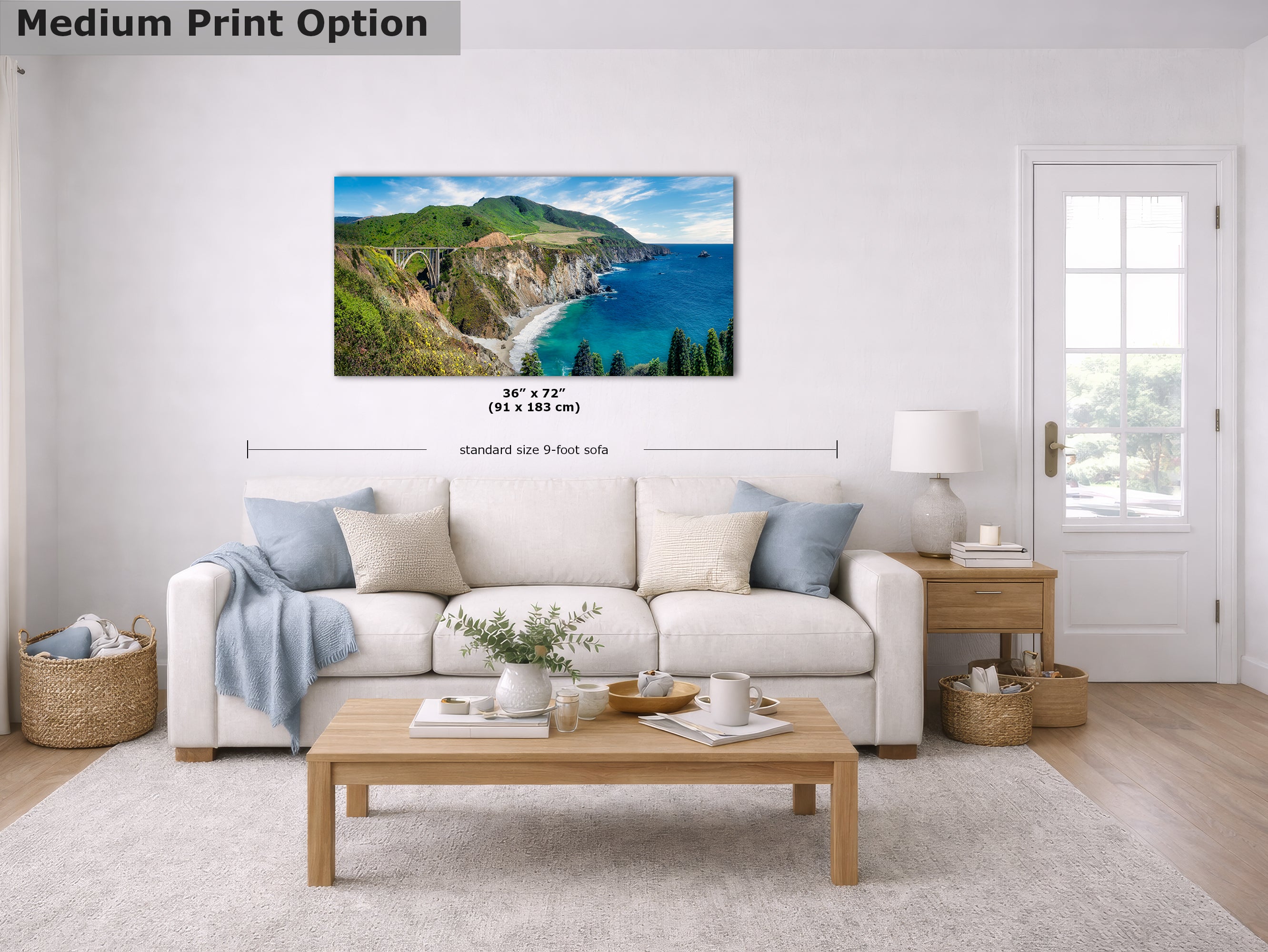 Limited Edition Fine Art Photography Ocean Picture, Bixby Bridge Big Sur California Coastline