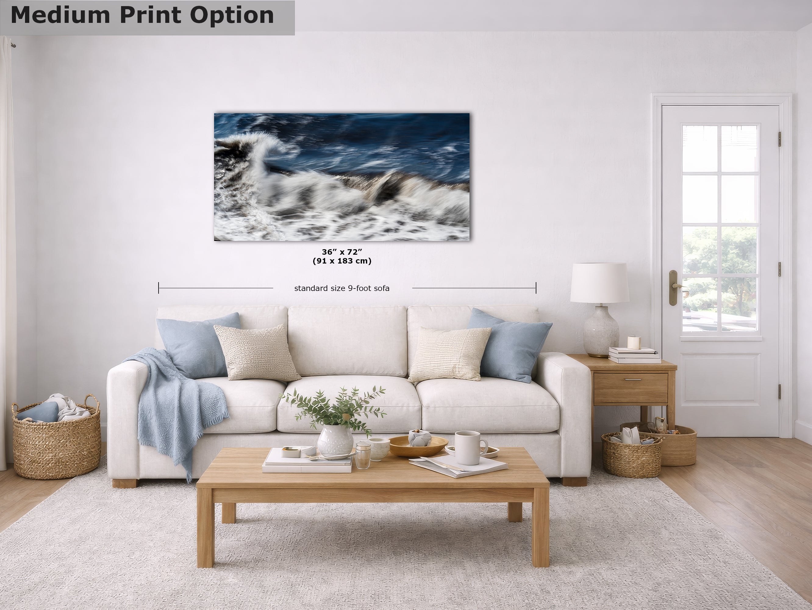Limited Edition Fine Art Photography, Ocean Picture California Coastline Wave Abstract