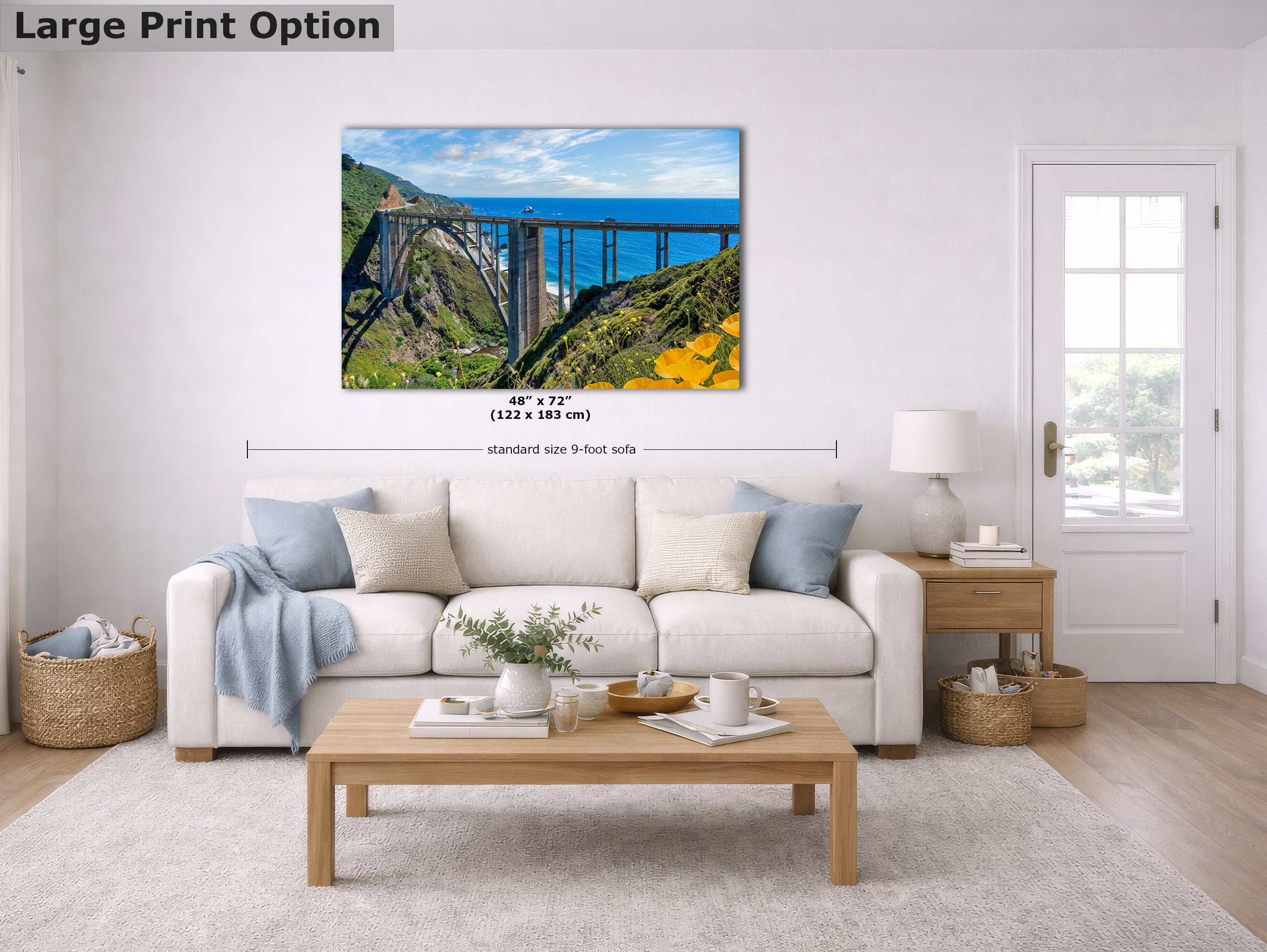 Bixby Bridge Ocean Picture, Big Sur California Coastline Nature Photo