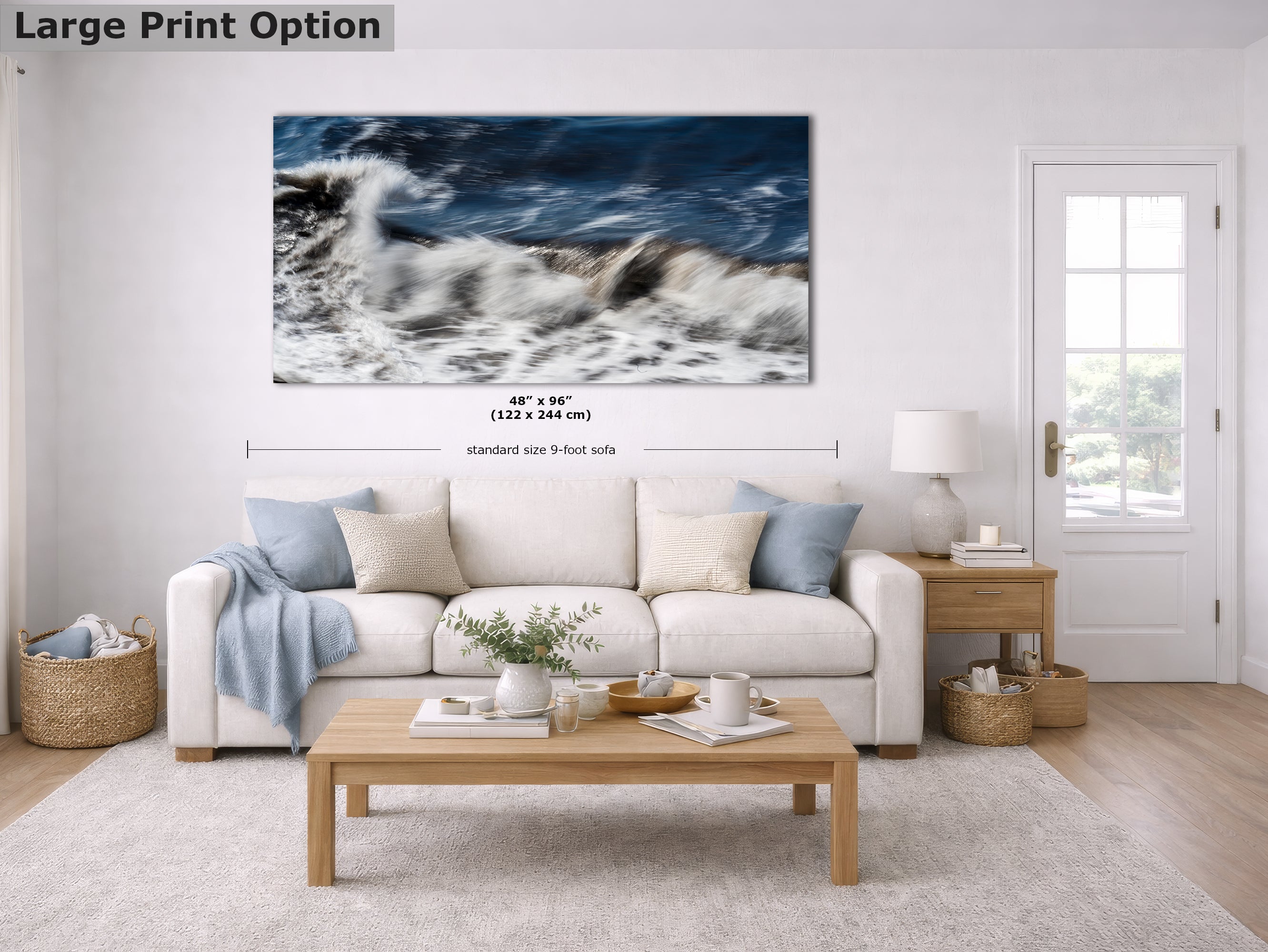 Limited Edition Fine Art Photography, Ocean Picture California Coastline Wave Abstract