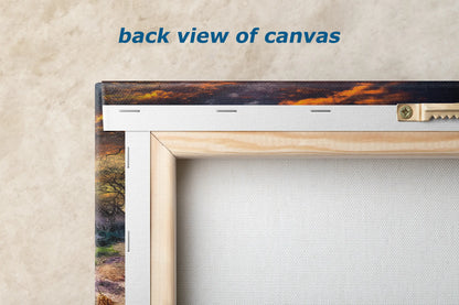 the back view of a picture frame with a painting on it