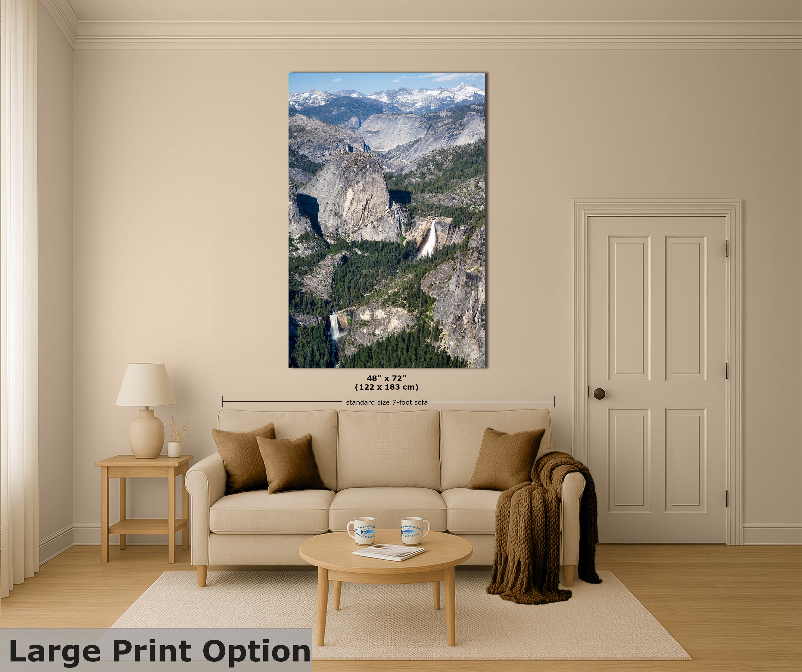 Yosemite Wall Art, Glacier Point Mountain Landscape Nature Photo