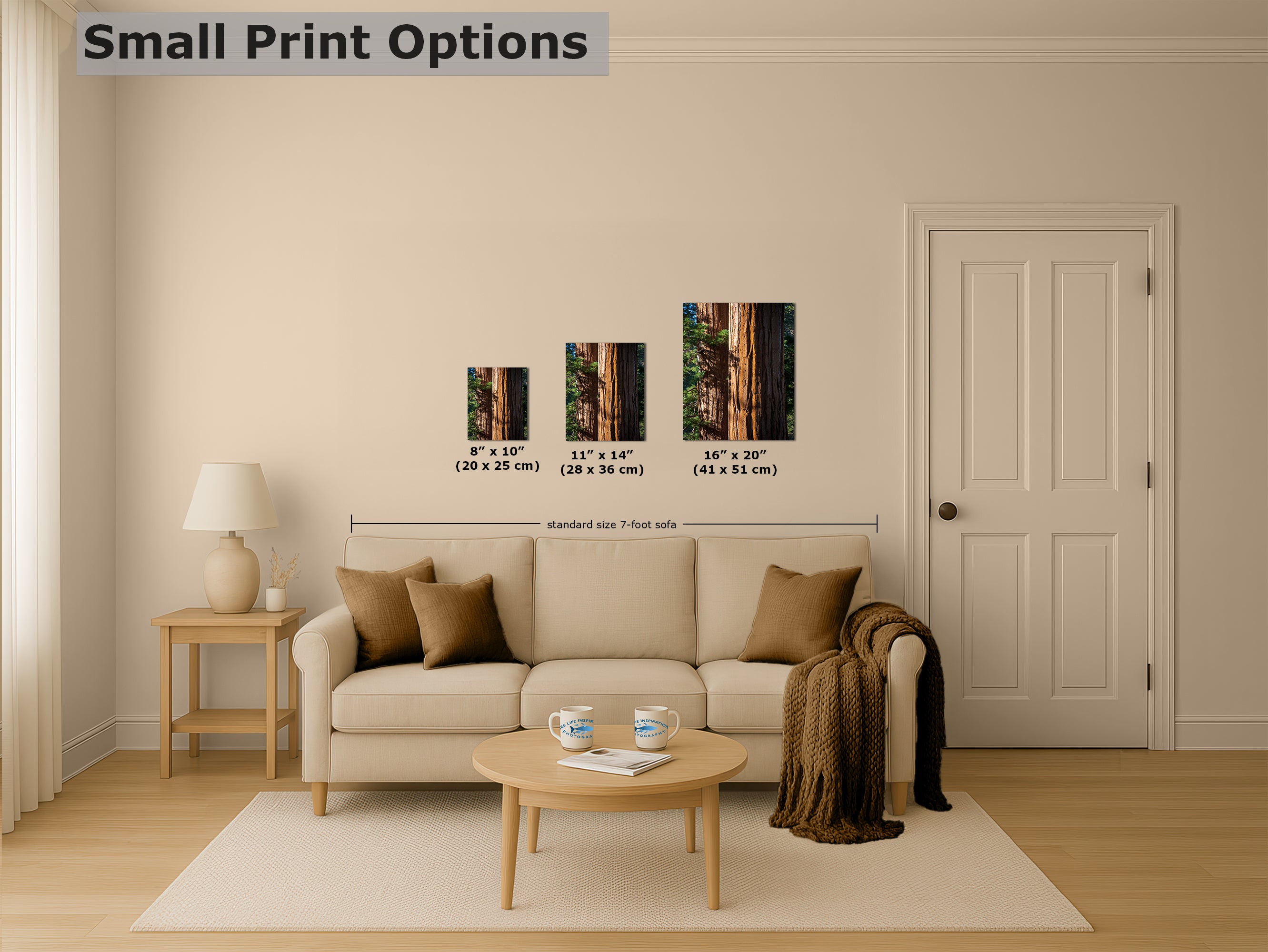 Giant Sequoia Tree Forest Picture Nature Photo, Redwood Trees Wall Art, Forest Bathing National Park Poster, Relaxation Decor