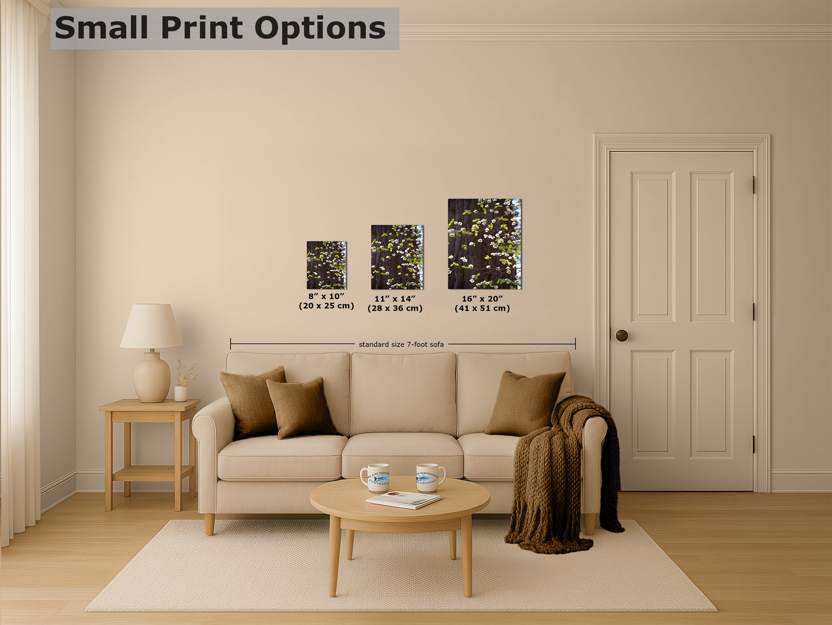 Pacific Dogwood Forest Picture Nature Photo | Yosemite Nature Canvas Print, Forest Bathing for Meditation, Relaxation, Dorm Room Decor