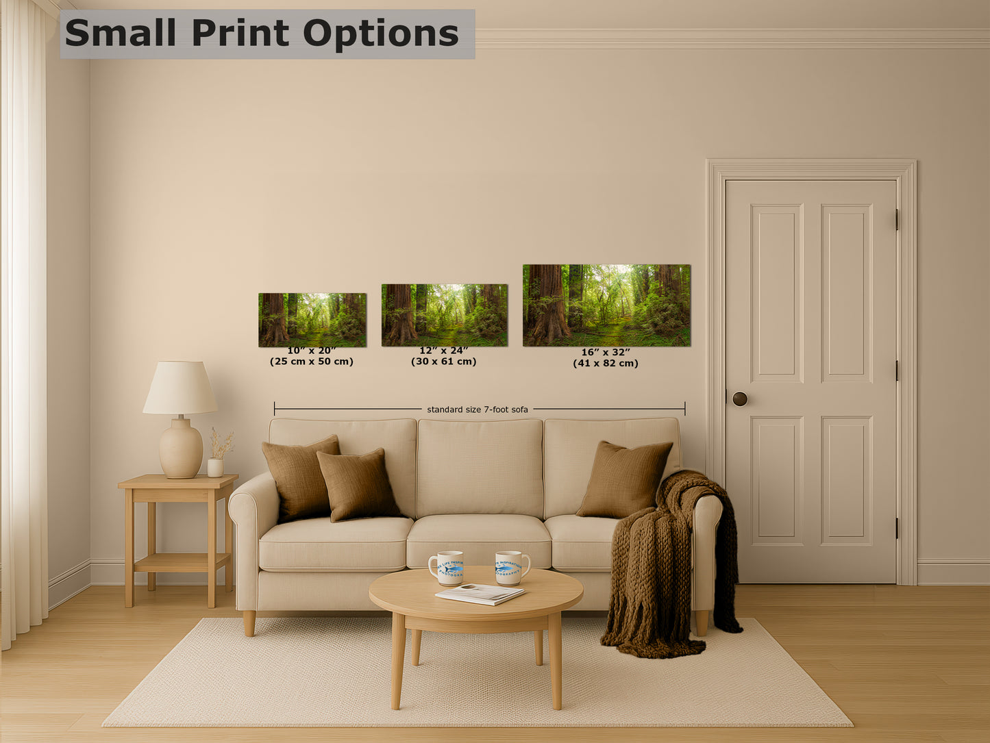 Redwood Tree Wall Art - Panoramic Forest Picture Nature Photo