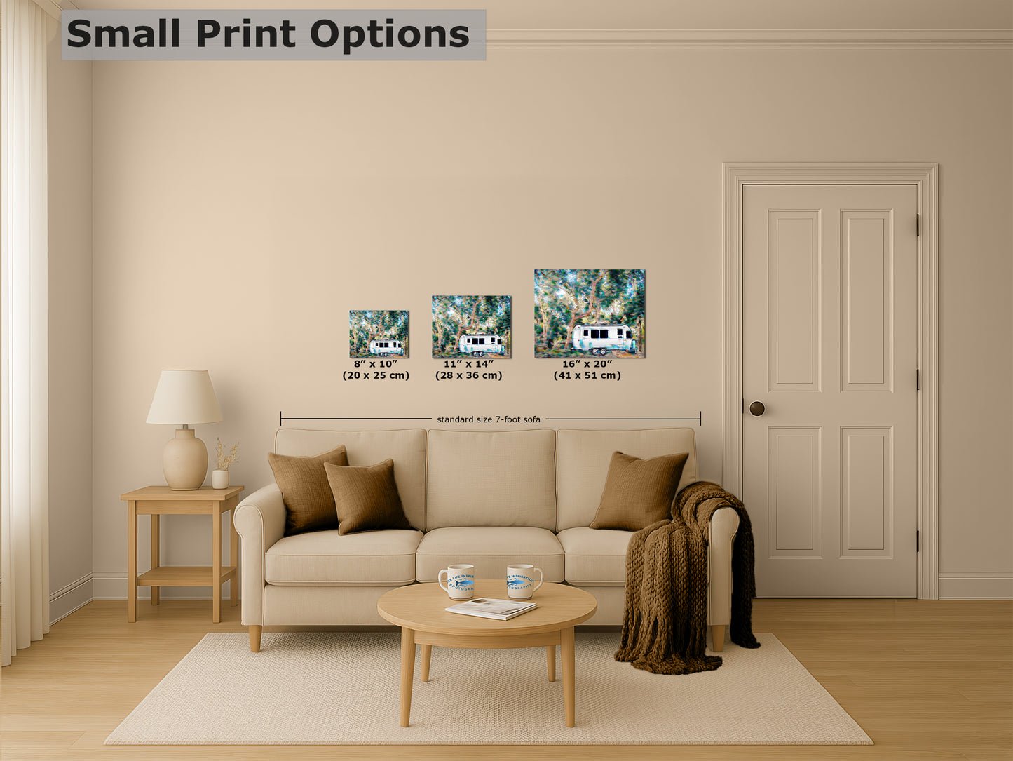 Airstream with Coast Live Oak Camping Decor