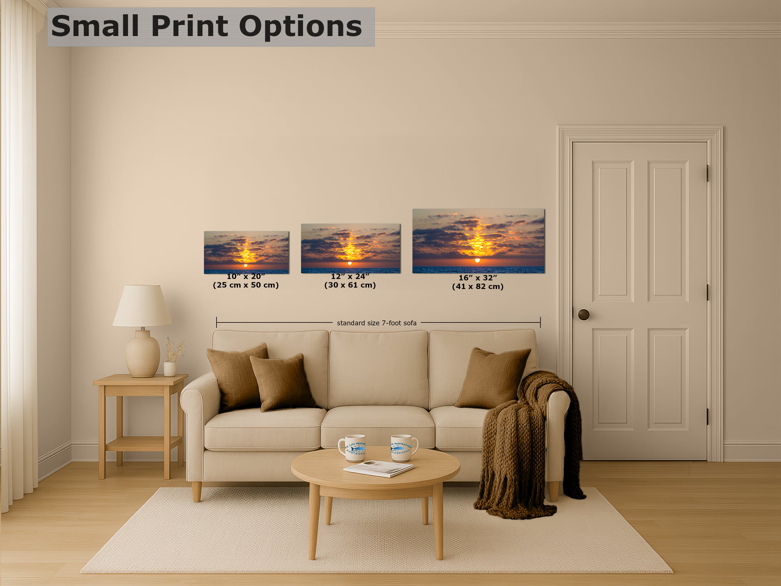 Limited Edition Fine Art Photography, Ocean Picture California Coastline Sunset Through Clouds