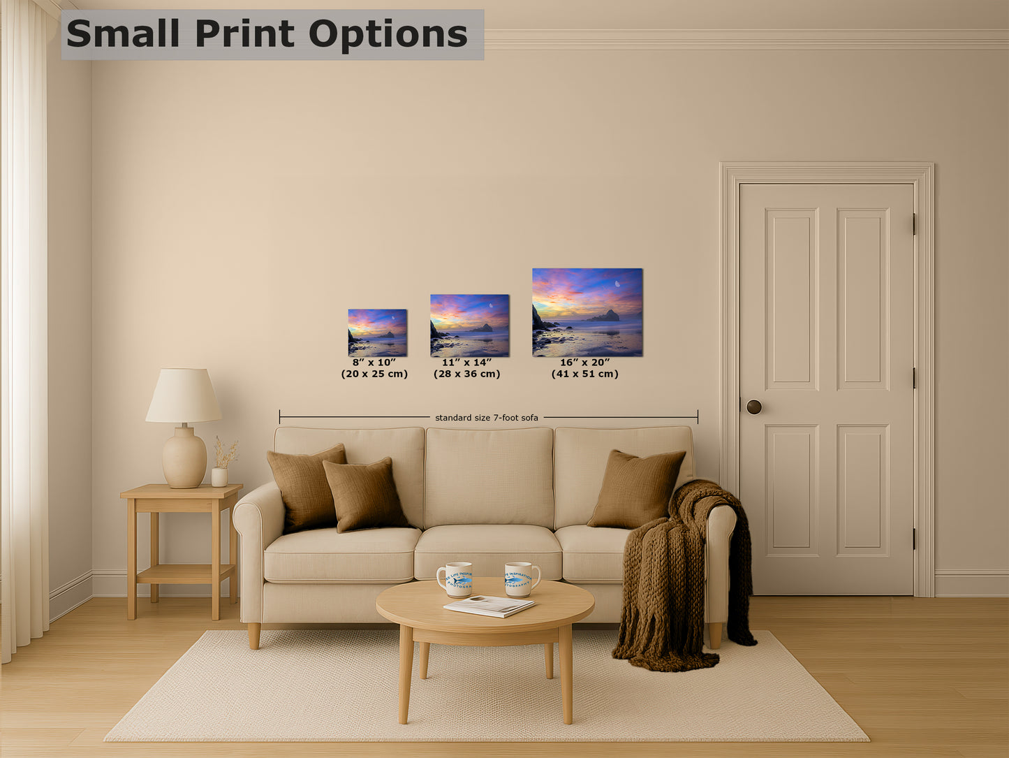 Pfeiffer Beach Sunset, Big Sur California Coastline Ocean Picture Nature Photo, Relaxation Artwork, Meditation, Office House Decor