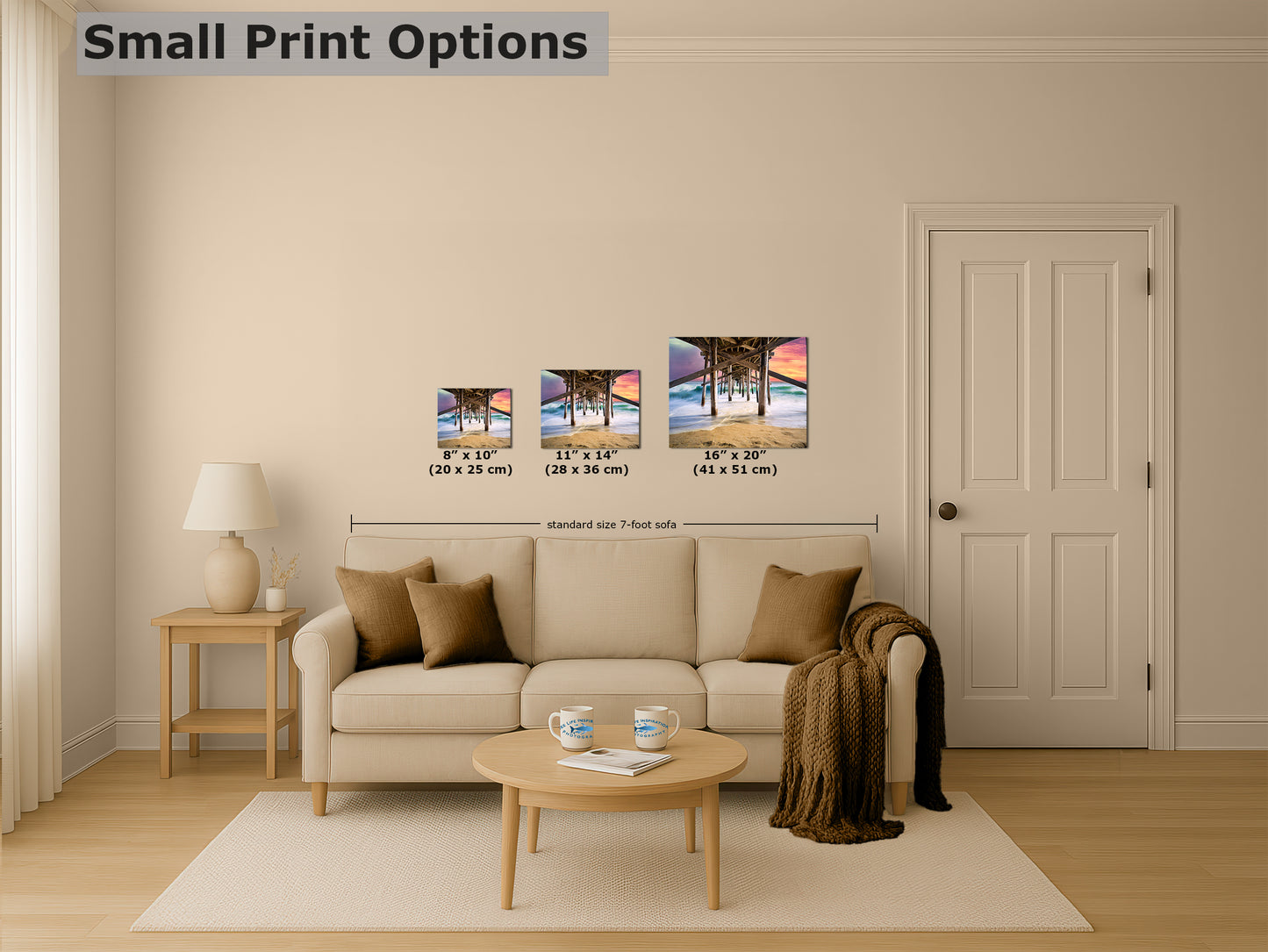 Southern California Coastline Ocean Picture Nature Photo, Relaxation Artwork, Newport Beach Pier Wall Art, Coastal Decor for Meditation