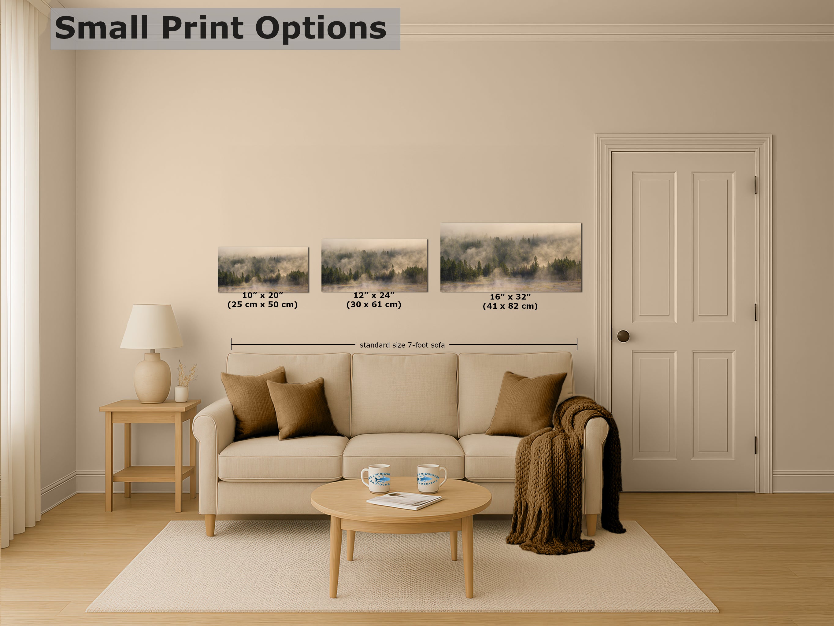 Foggy Forest Picture Forest Bathing Nature Photo, Yellowstone Misty Trees Wall Art, Cabin Decor, Canvas, Paper, Metal Prints