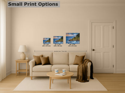 Heceta Head Lighthouse Picture, Oregon Coast Ocean Picture, Pacific Northwest Beach Photo Framed Coastal Decor for Ocean Lovers