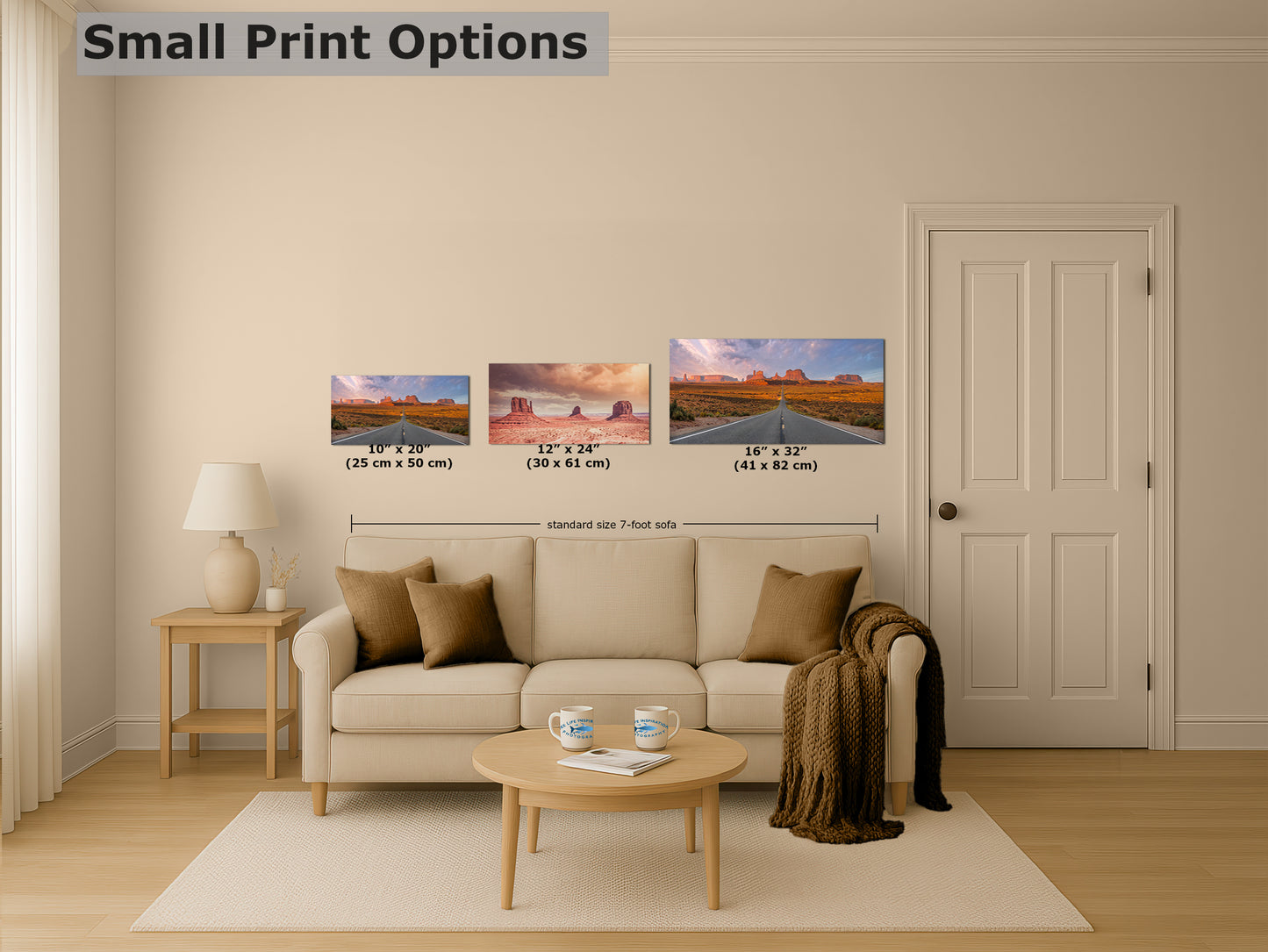 Monument Valley Arizona Desert Picture Nature Photo, Forrest Gump View Bohemian Style Relaxation Artwork for Meditation, Apartment, Office & House Decor