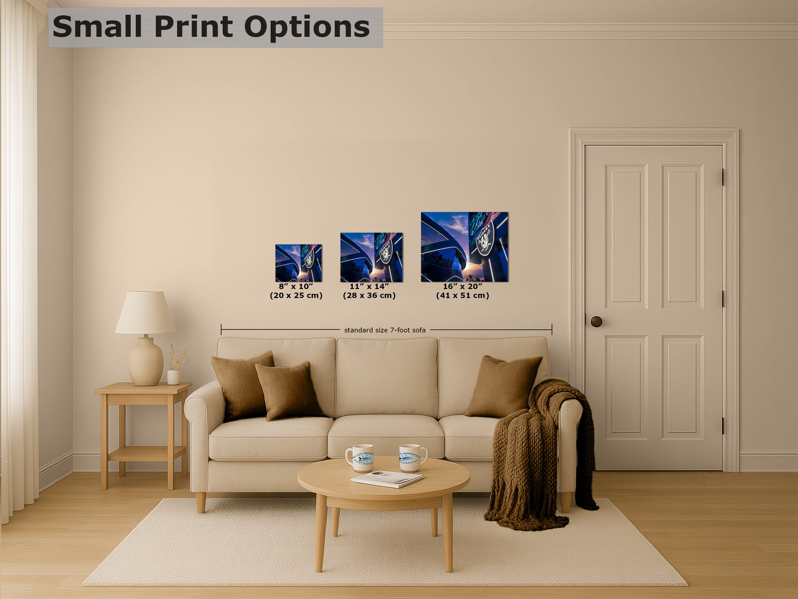 Las Vegas Raiders Football Decor, Allegiant Stadium Photograph Poster, NFL Man Cave, Dorm Room & Office Wall Art