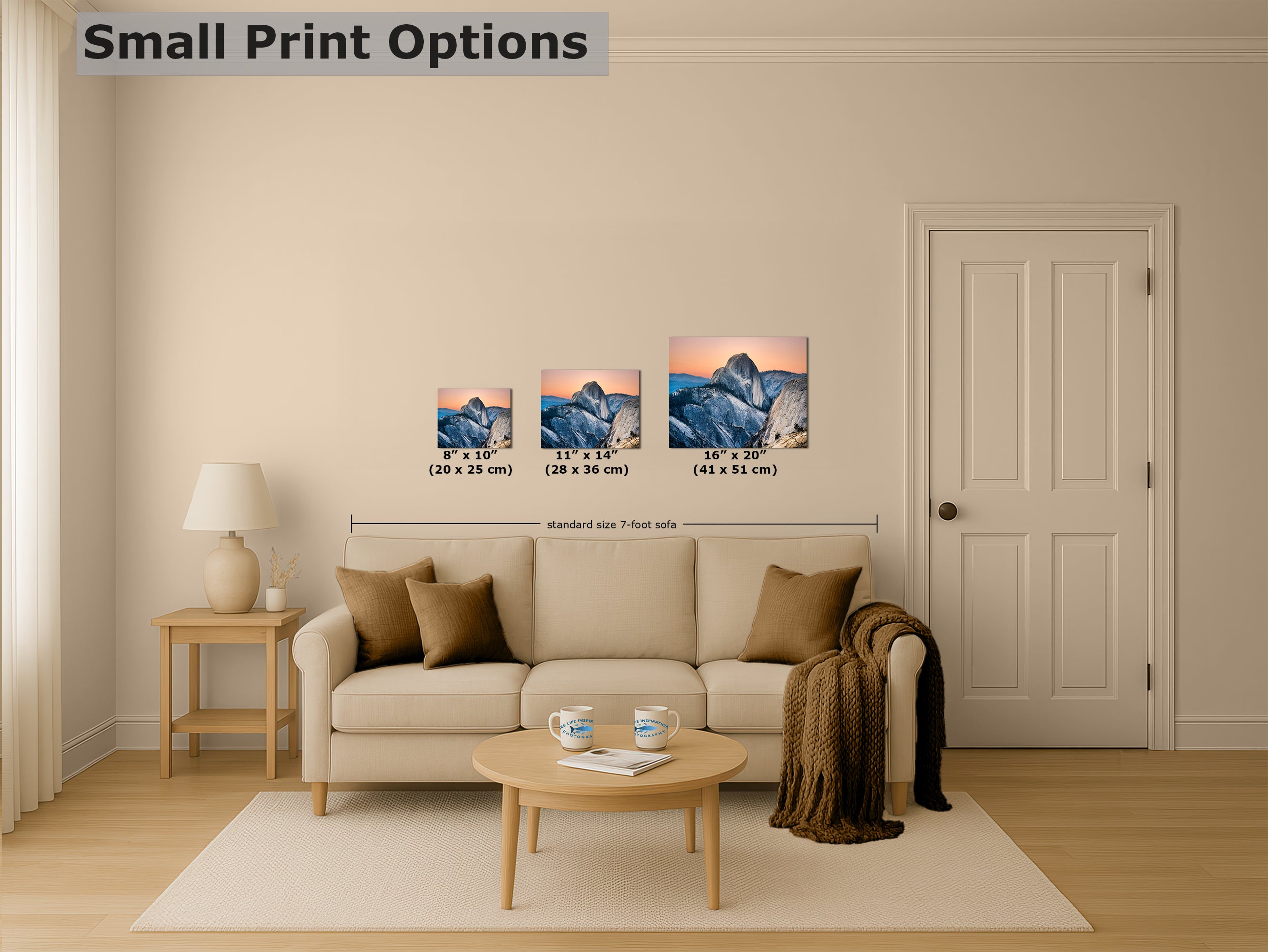 Glacier Point Yosemite National Park Mountain Picture, Half Dome Nature Photo Canvas Relaxation Artwork