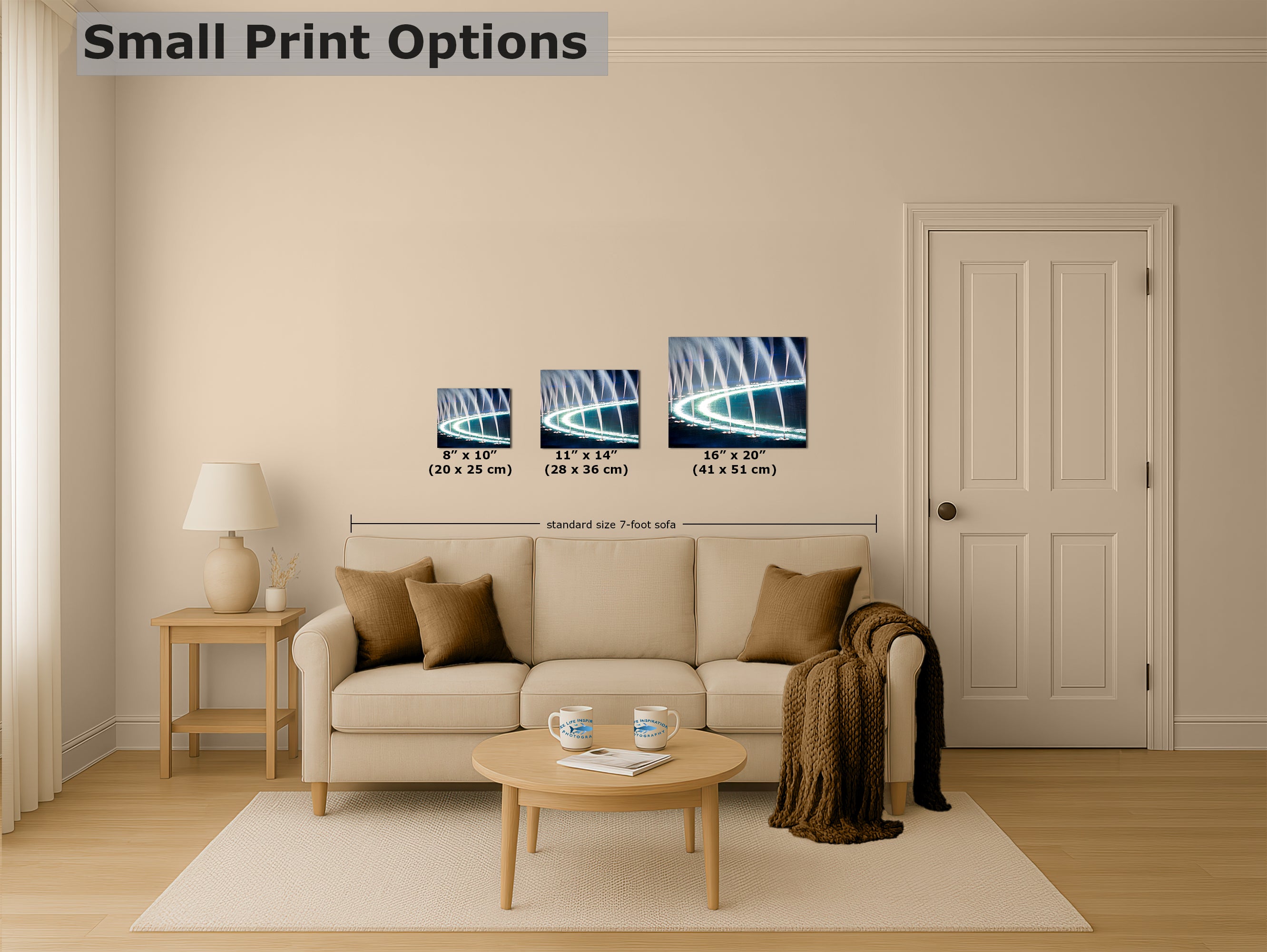 Bellagio Las Vegas Water Picture, Relaxation Artwork, Night Water Display Wall Decor, Ethereal Cityscape Photography