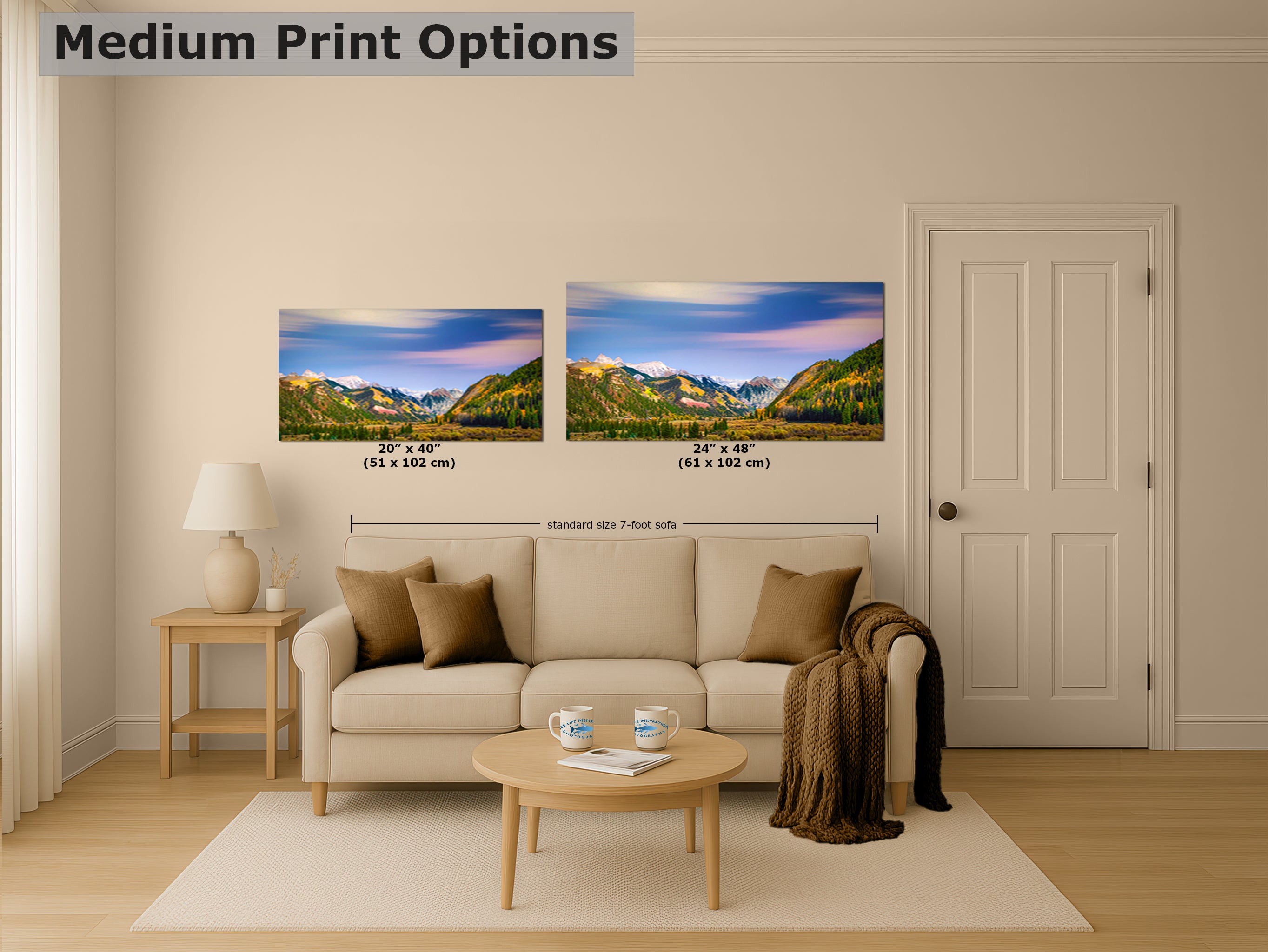 Telluride Colorado San Juan Mountain Picture, Fall Colors Aspen Trees Forest Picture Nature Photo for Relaxation Artwork, Meditation and House Decor