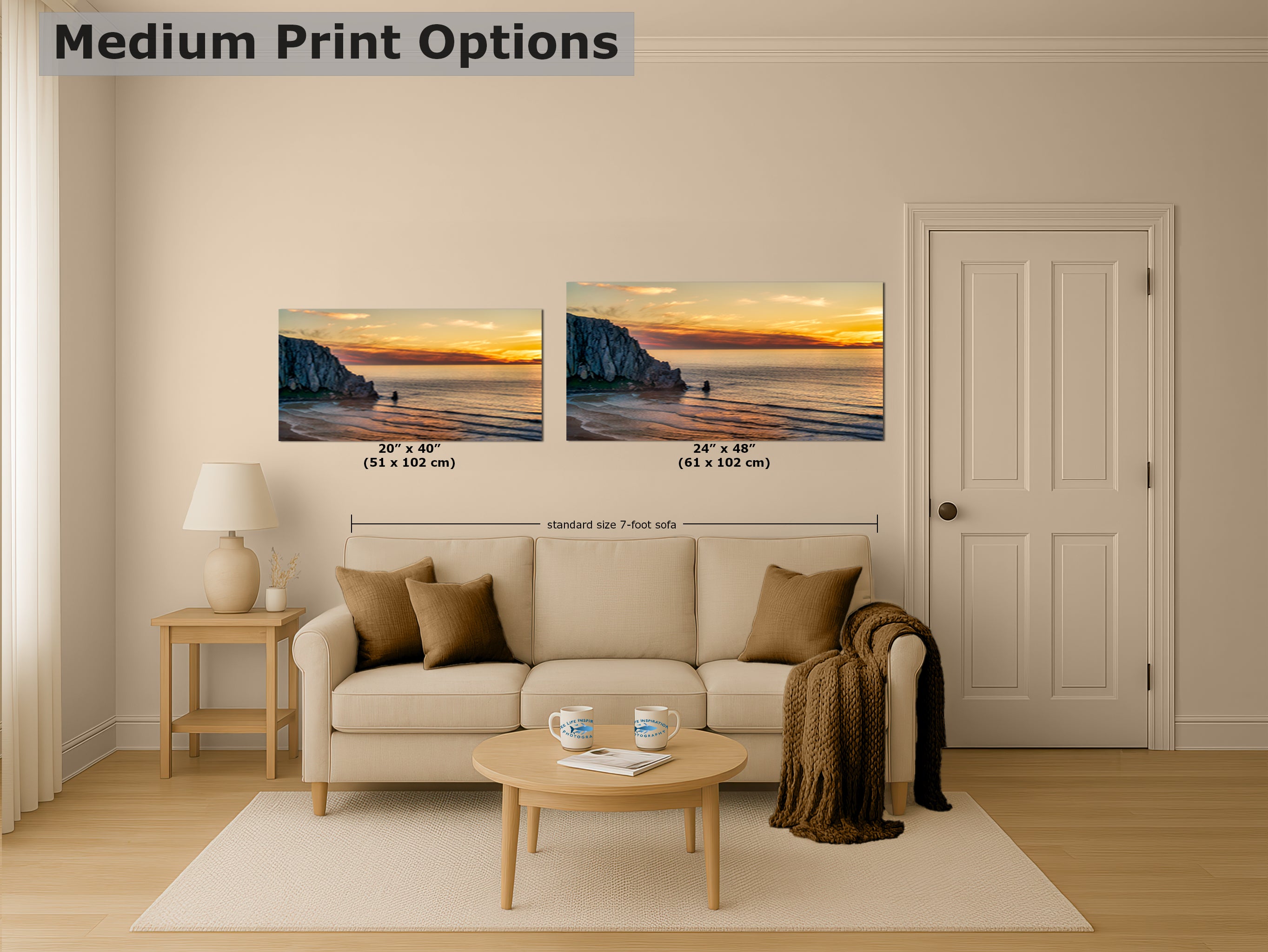 Morro Bay California Coastline Ocean Picture Nature Photo, Morro Rock Aerial Sunset Coastal Relaxation Artwork, Dorm Room, Office & House Decor