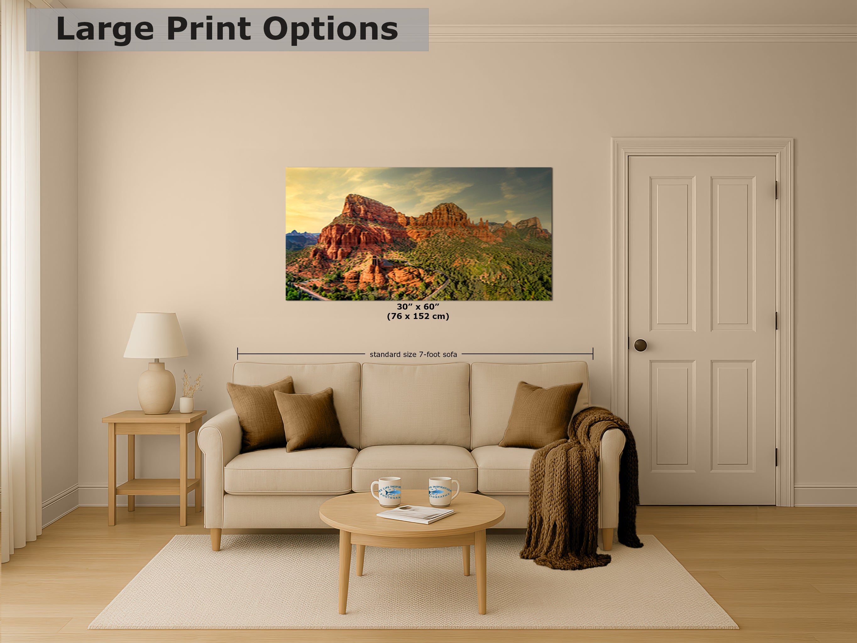 Chapel of the Holy Cross Sedona Arizona Desert Picture, Southwestern Wall Art, Catholic Church Decor, Canvas Print, Office or Home Wall Art