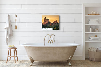 Garden of the Gods Colorado Springs Wall Art Canvas Print Landscape, Mountains at Colorado Springs, Scenic Nature Art in Paper/Canvas/Metal