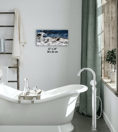 Beach Waves Ocean Picture Impressionist Art Nature Photo