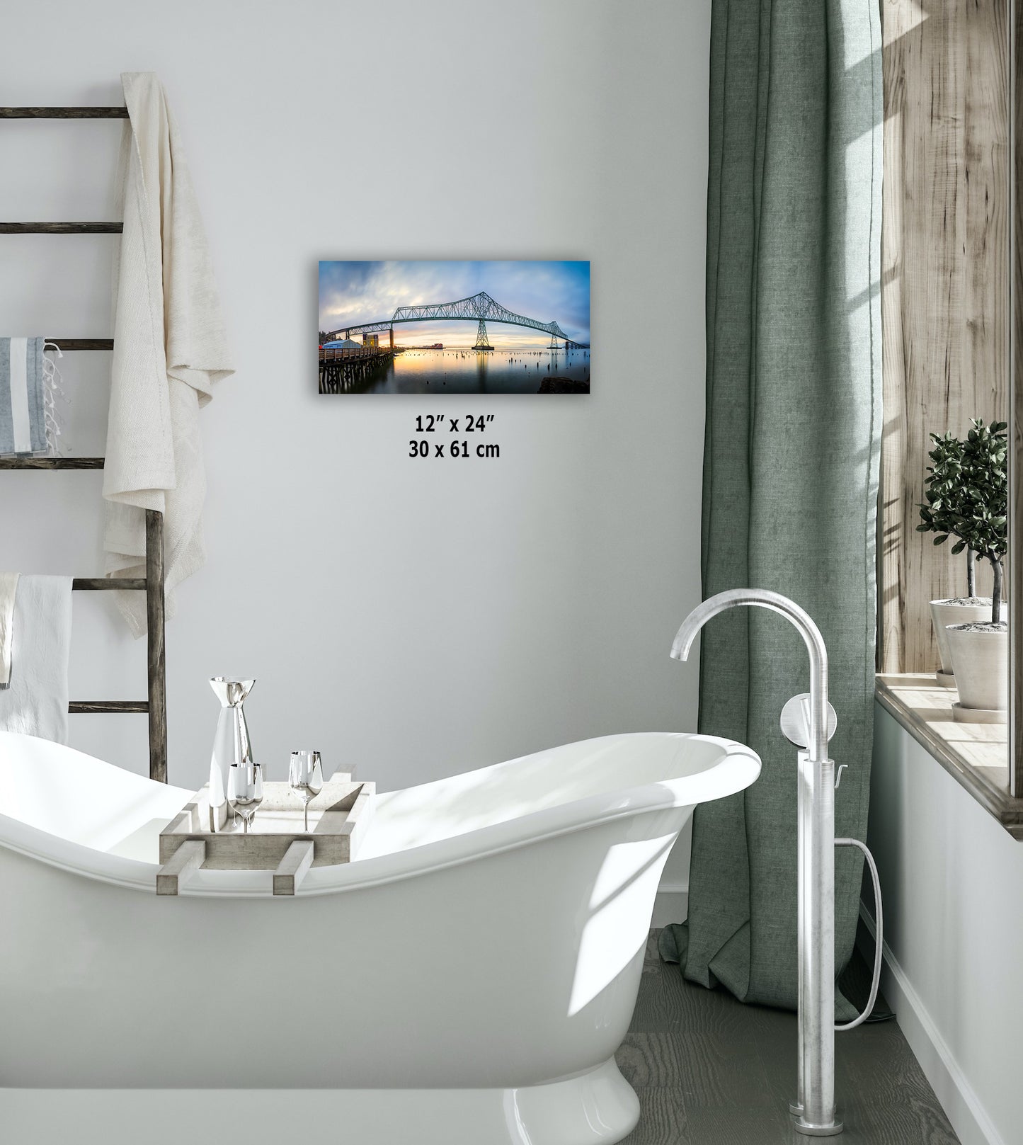 Astoria-Megler Bridge Picture Sunset, Oregon Coast Ocean Picture, Pacific Northwest