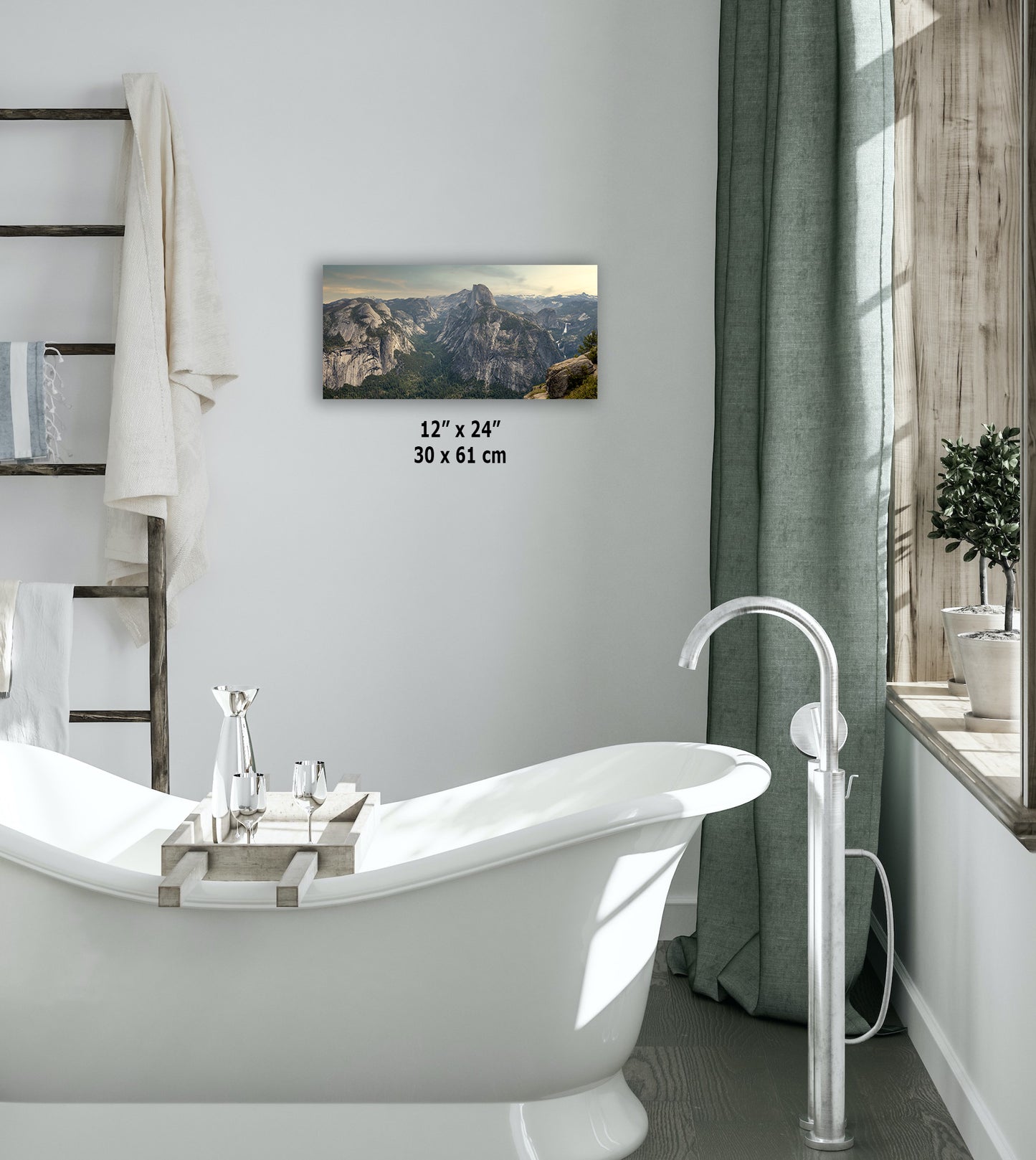 Glacier Point Yosemite National Park Nature Photo Relaxation Artwork of Half Dome for Meditation, Office, and House Decor