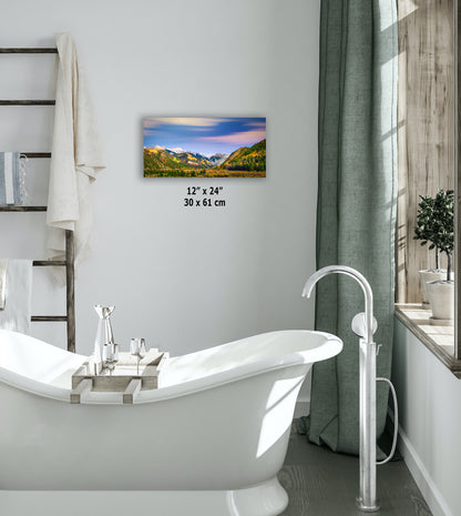 Telluride Colorado San Juan Mountain Picture, Fall Colors Aspen Trees Forest Picture Nature Photo for Relaxation Artwork, Meditation and House Decor