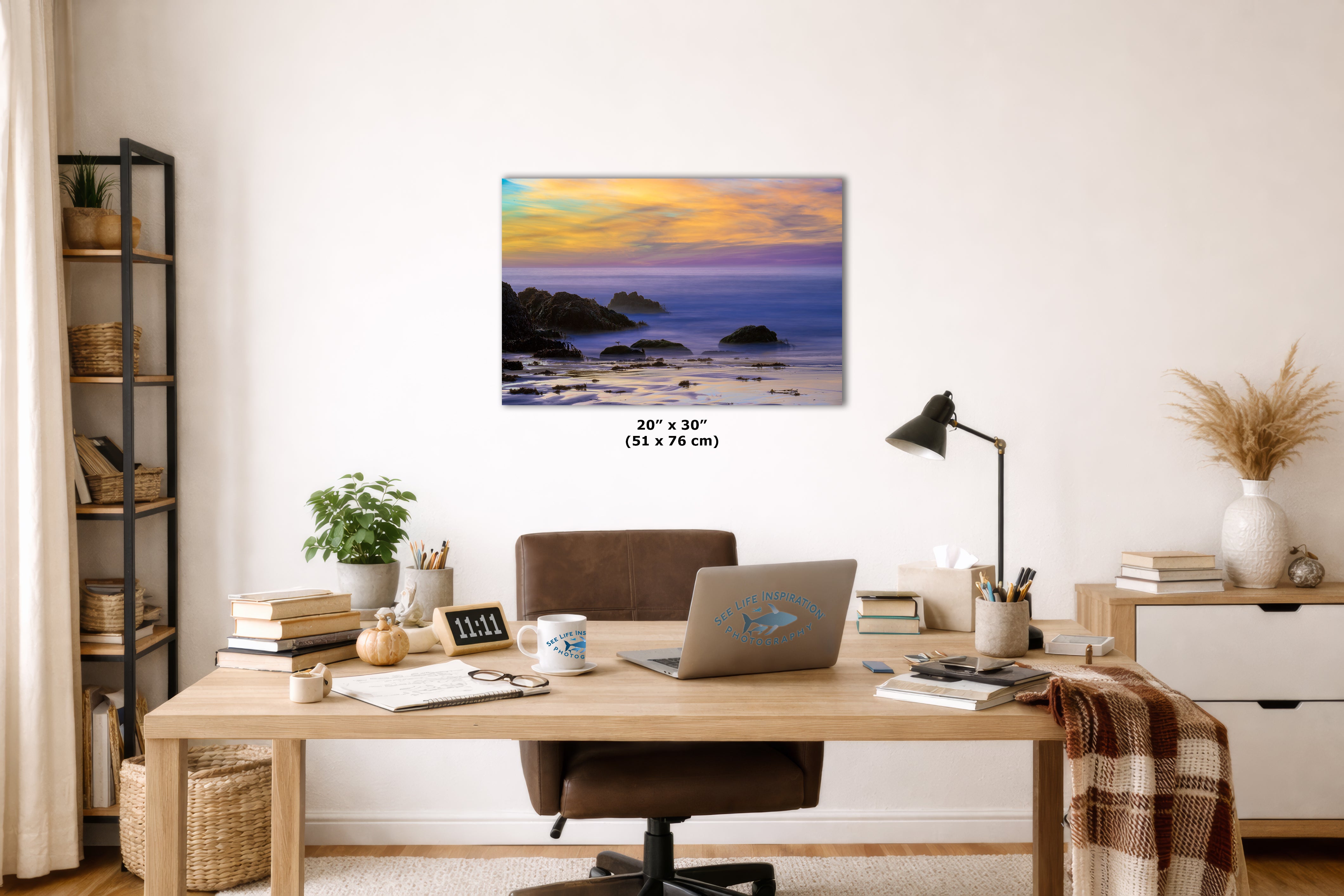 Limited Edition Fine Art Photography Ocean Picture, Pfeiffer Beach Big Sur Sunset